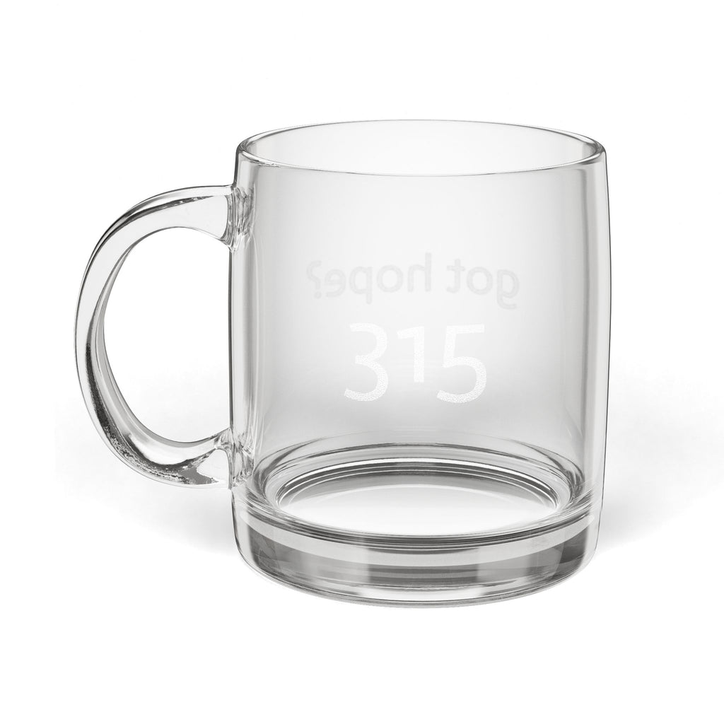 Personalized Engraved Coffee Mug - 12.25oz Glass for Gifts