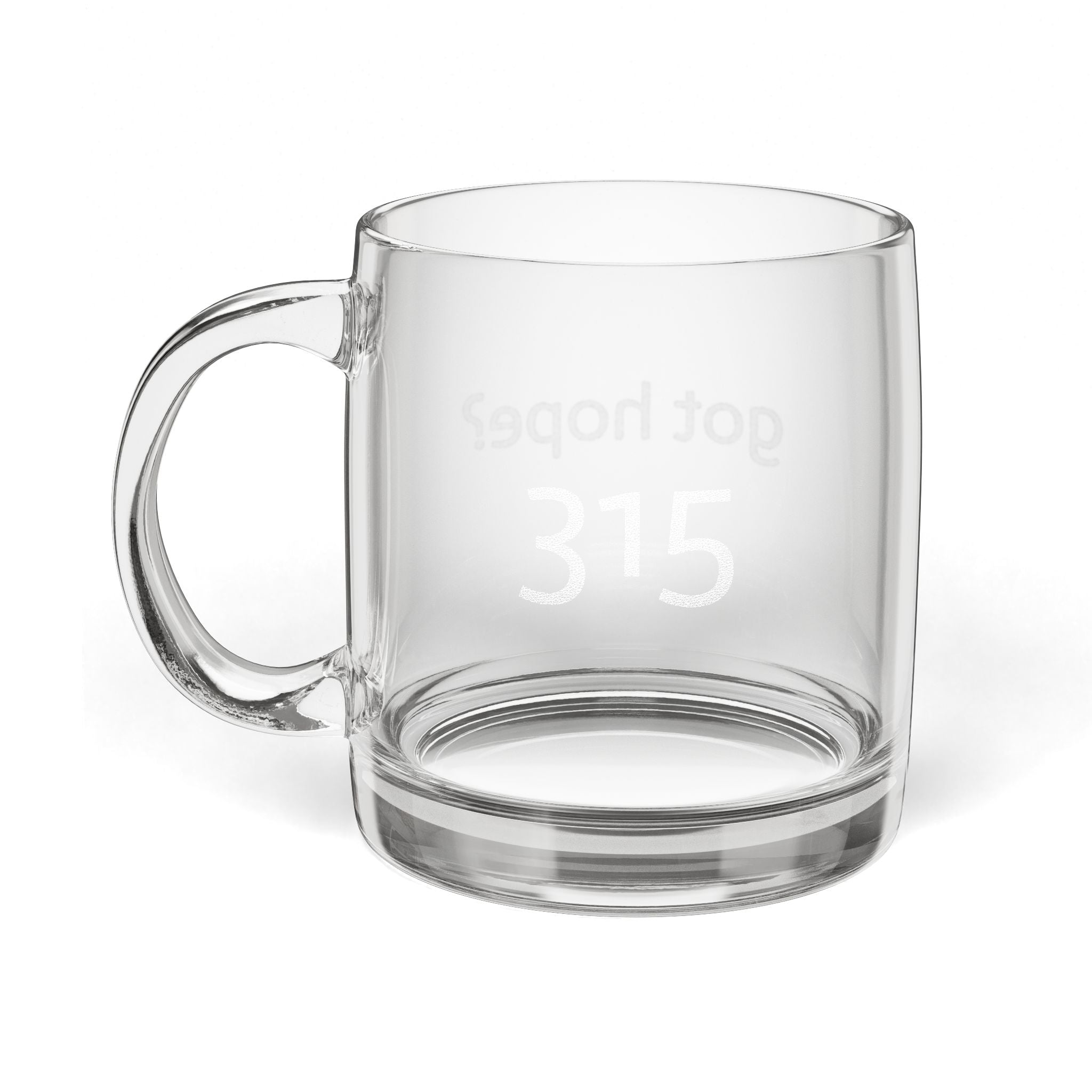 Personalized Engraved Coffee Mug - 12.25oz Glass for Gifts
