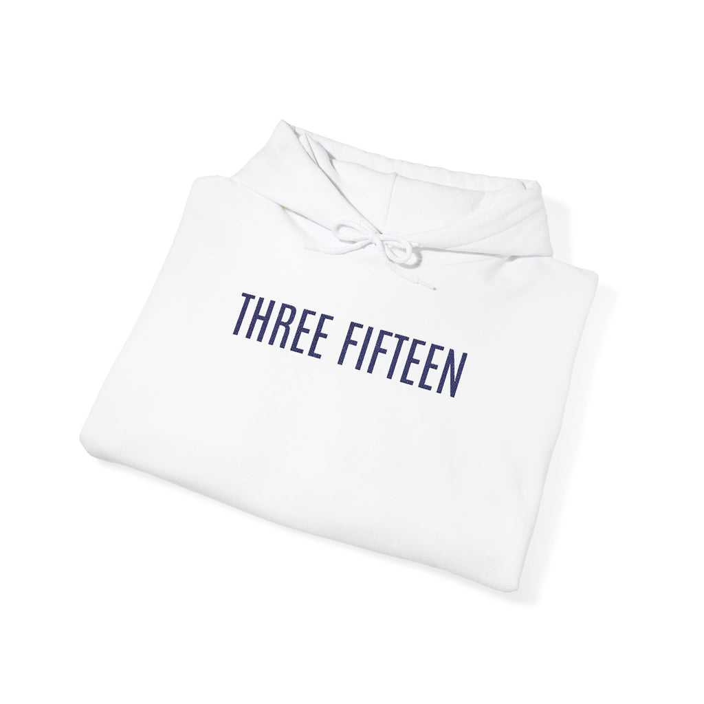 16 - Three Fifteen Embroidered Multi Colors Hoodie — Minimal Numeric Graphic Pullover