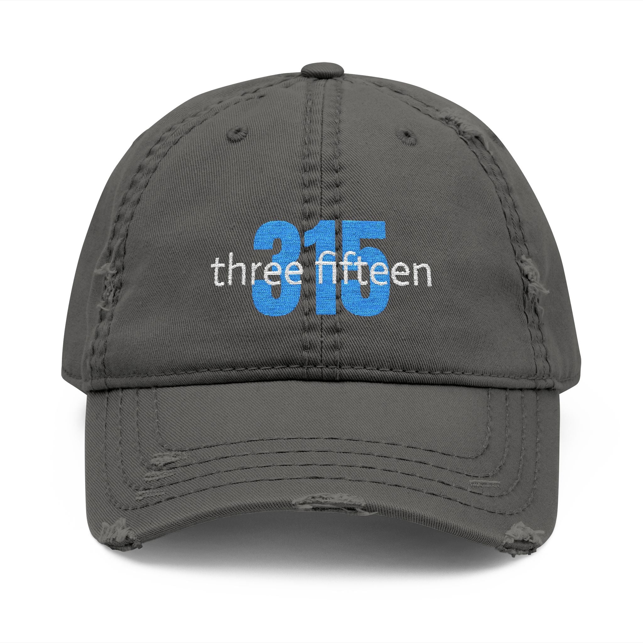 3 - Hat Distressed Embroidered Bold 315 Dad Hat - Casual Chic Accessory