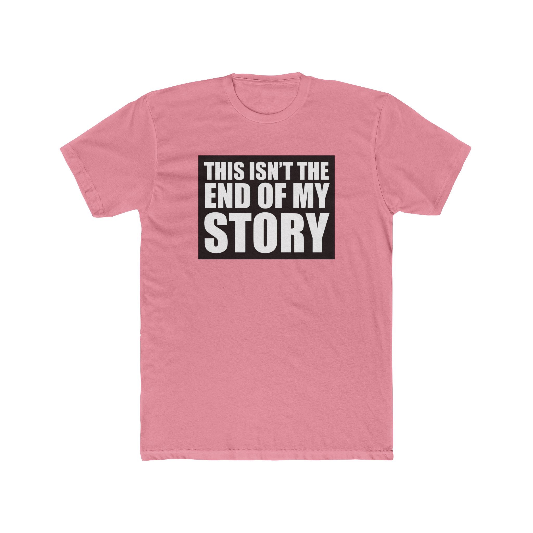 Multi Color Hopeful Message Unisex Cotton Crew Tee