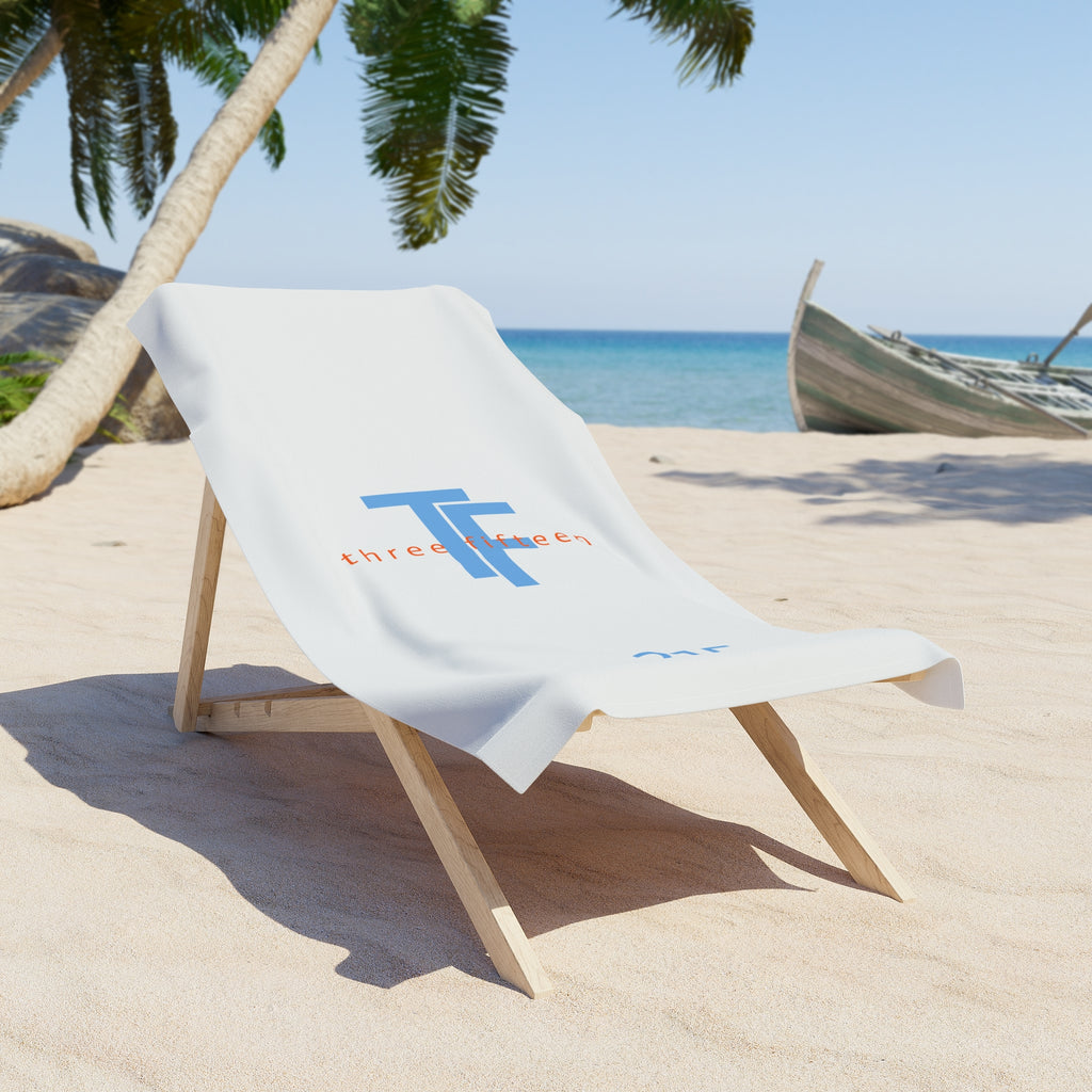37 - Beach Towel — 315 Three Fifteen Beach Towel (Turquoise)