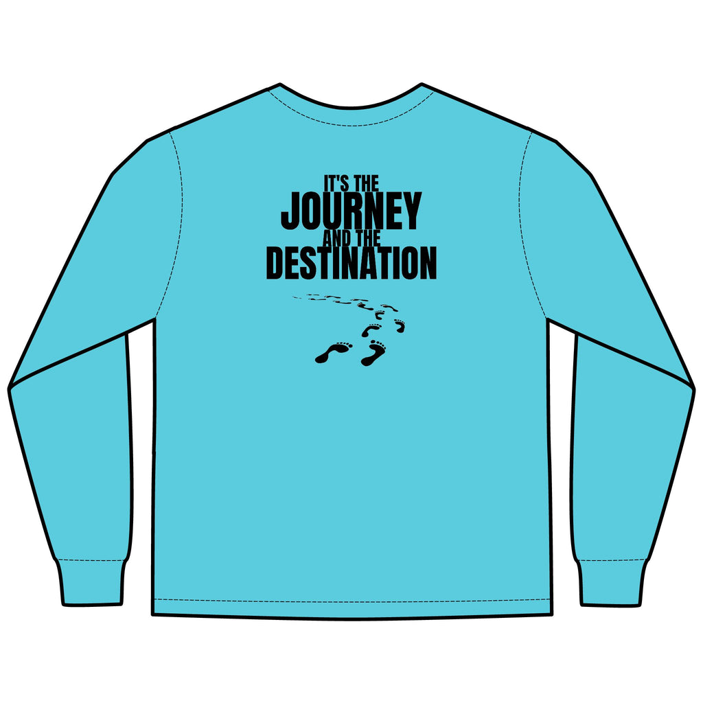It’s the Journey Multi Colors Hanes Garment-Dyed Long Sleeve T-Shirt with 315 Print