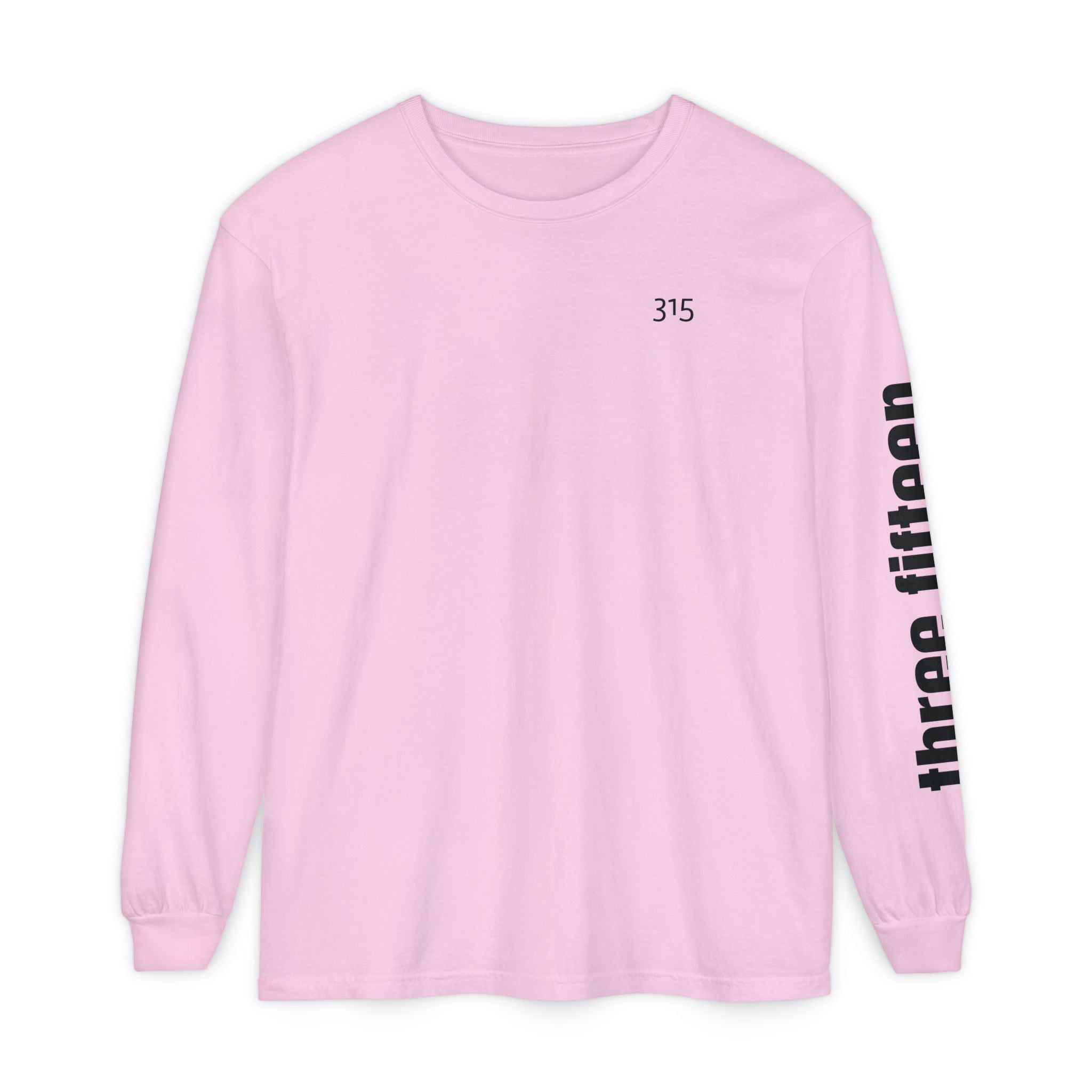 12 - 315 Three Fifteen Multi Color Unisex Long Sleeve T-Shirt - Inspirational Casual Wear
