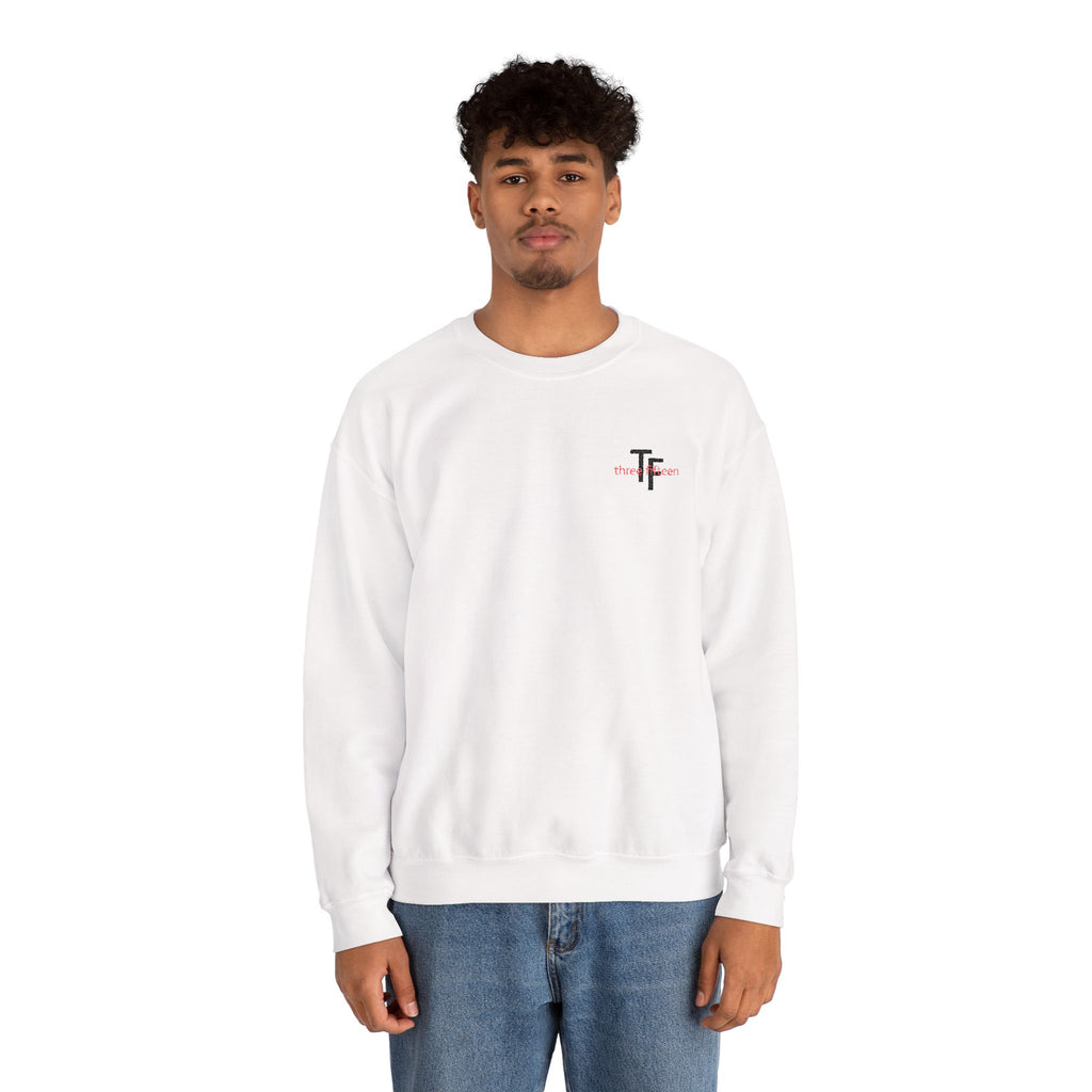 15 - TF Three Fifteen Embroidered Crewneck Sweatshirt — Minimal Graphic Pullover