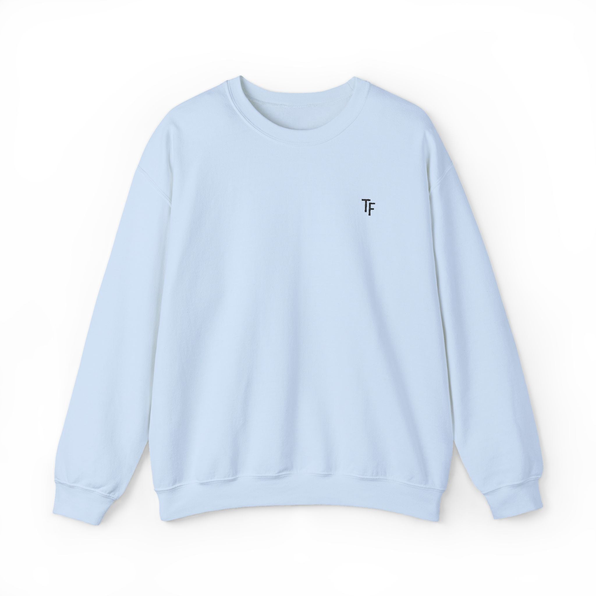 15 - TF Three Fifteen Embroidered Crewneck Sweatshirt — Minimal Graphic Pullover