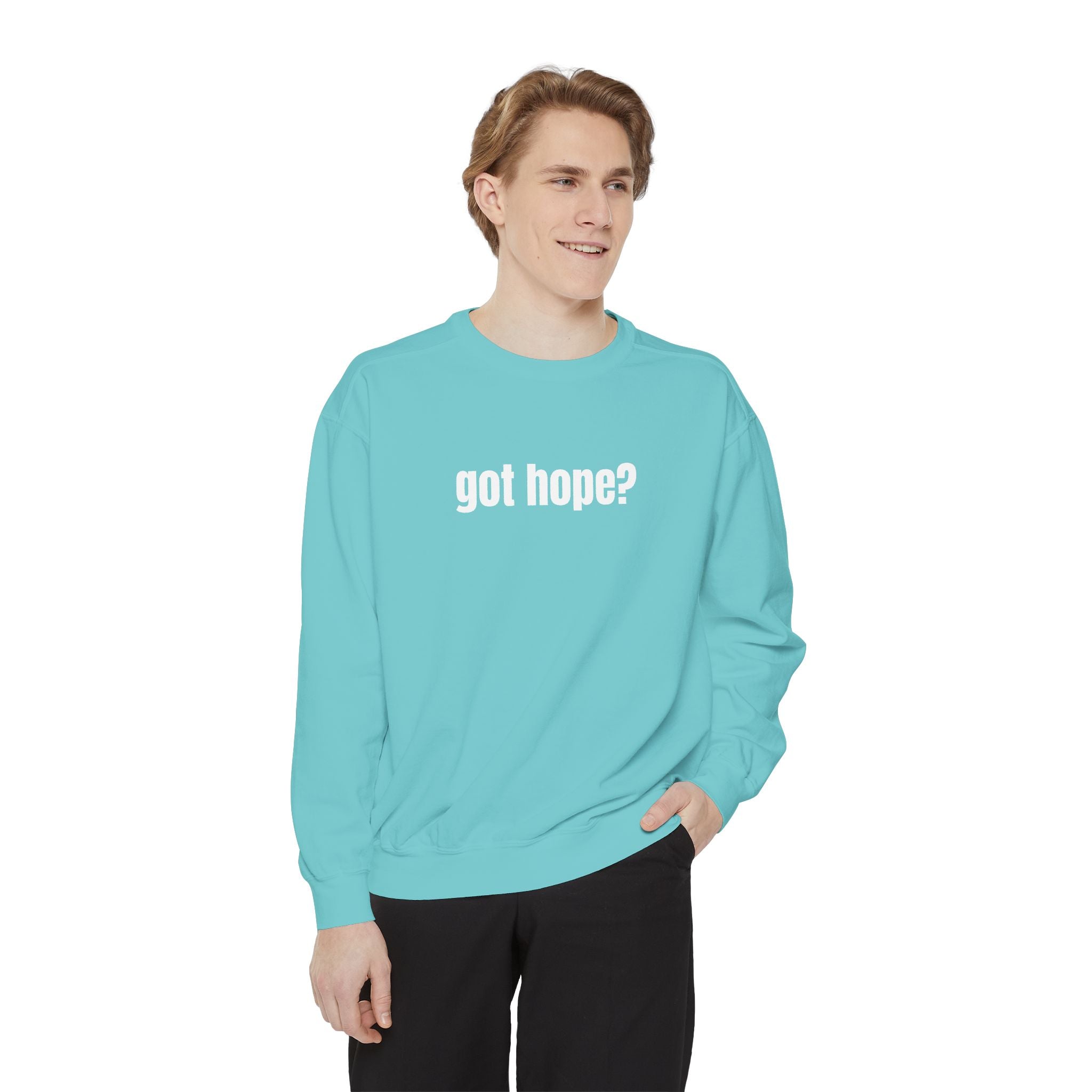 15 - Got Hope - Multi Color Cozy “A Helping Hand” Unisex Garment-Dyed Sweatshirt for Everyday Comfort