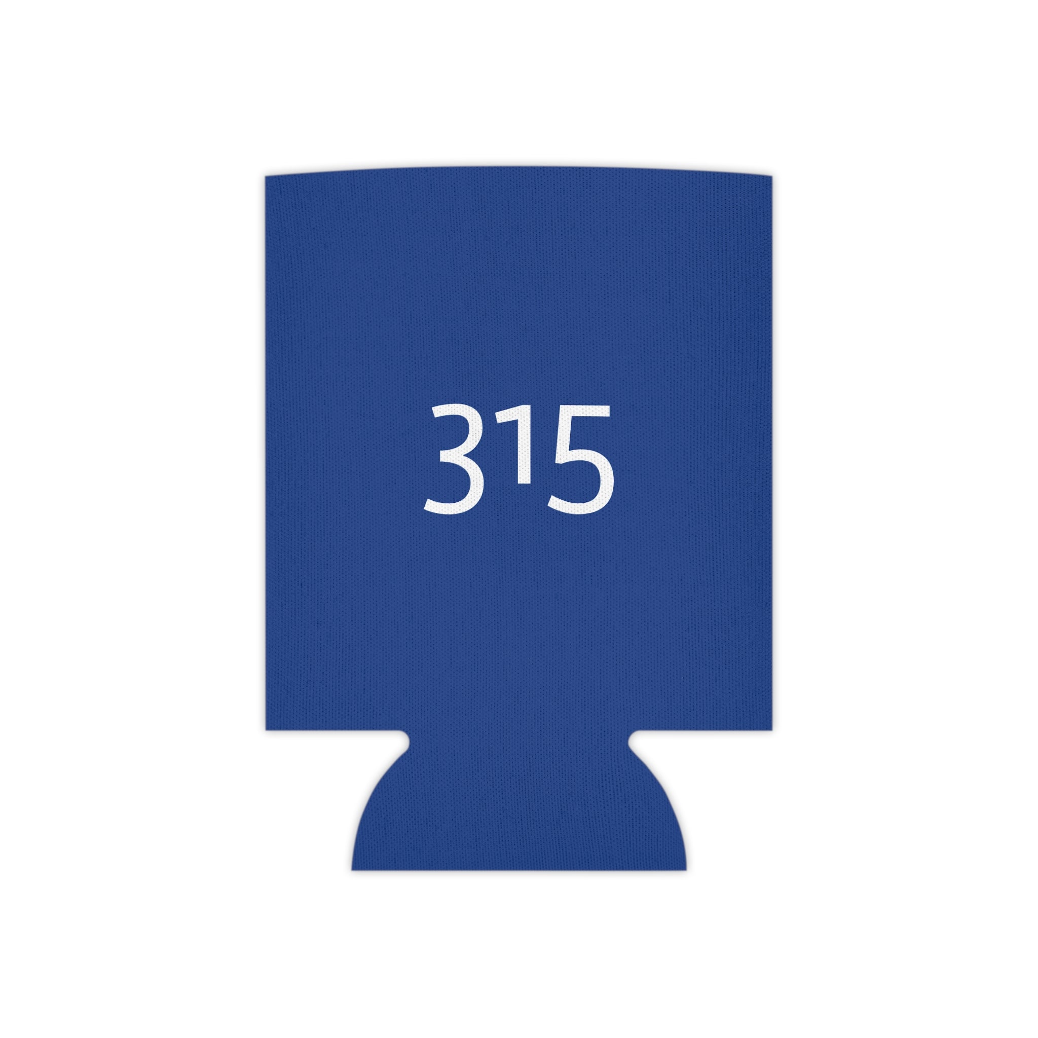 Can Cooler — Minimal '315' Blue Foam Koozie