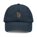 3 - Hat Distressed Embroidered TF Three Fifteen Dad Hat - Casual Chic Accessory