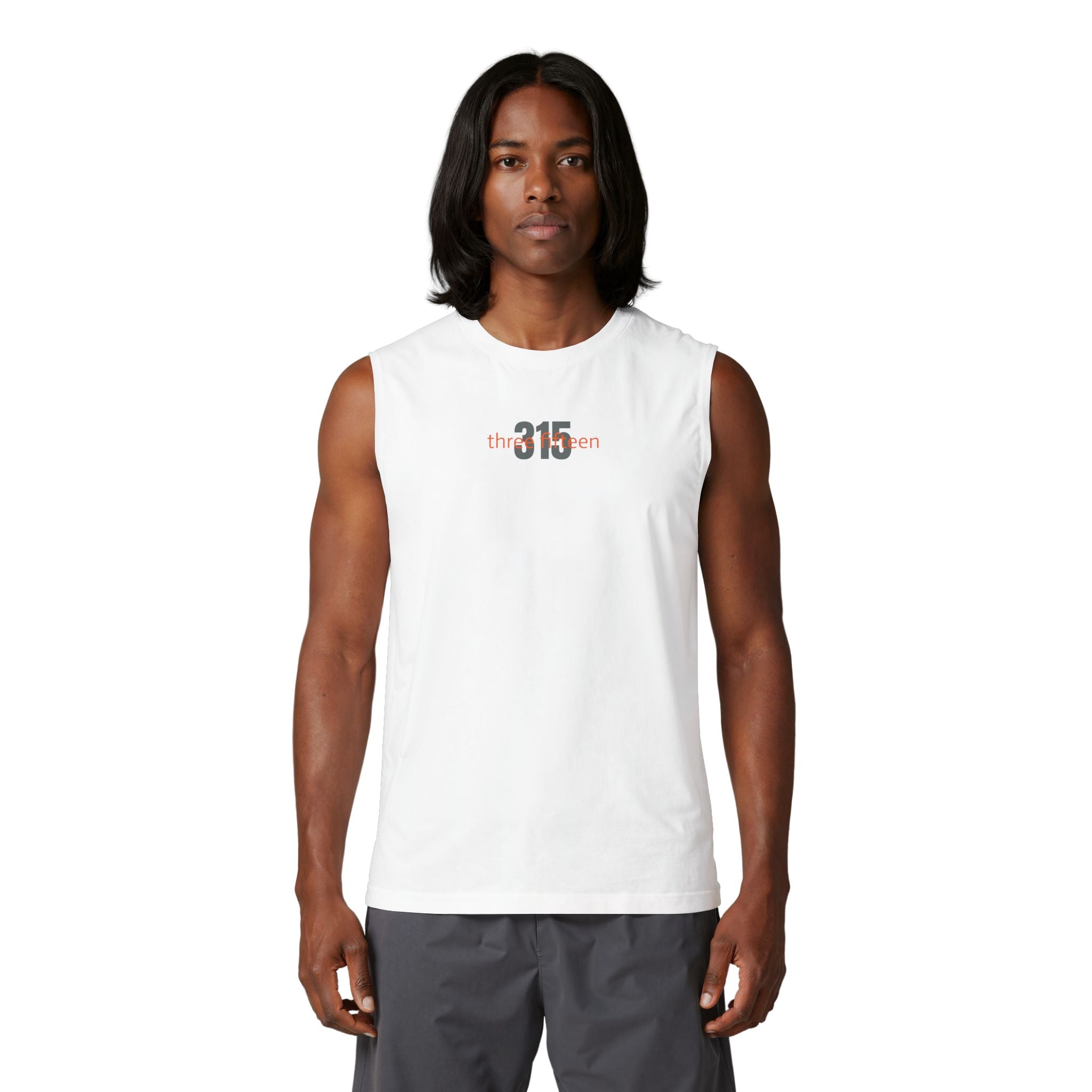 1131 - Muscle Tank — 'the 315' Minimalist Fitness Graphic Tank Top