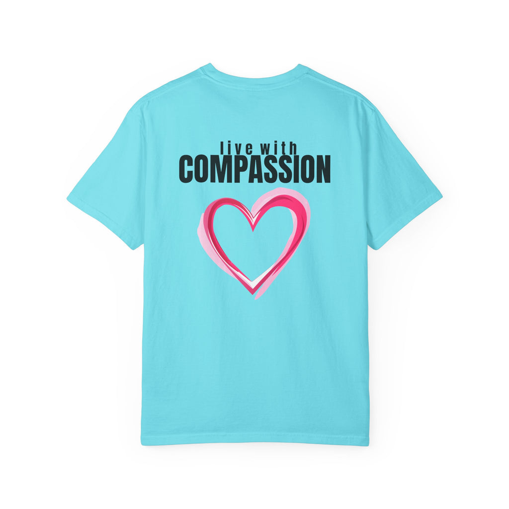 Square 315 Multi Color - Live With Compassion - Multi Colors 315 Graphic T-Shirt
