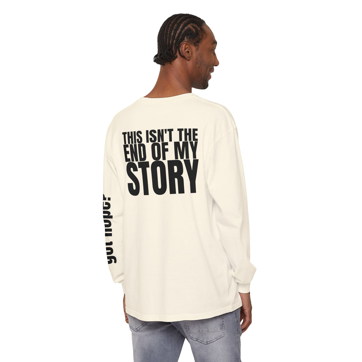 12 - Long sleeve tee 315 “This Isn’t the End of My Story" Unisex Long Sleeve T-Shirt - Inspirational Casual Wear