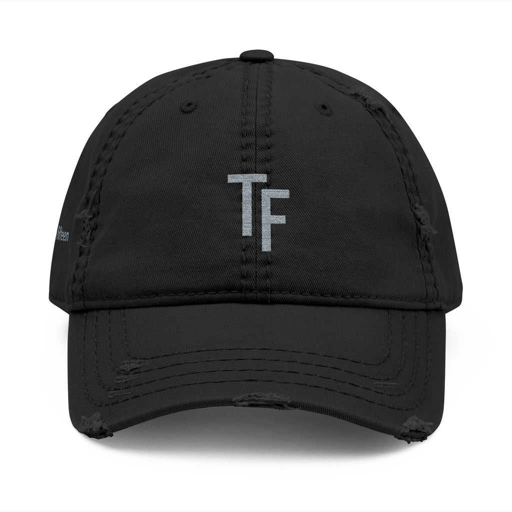 3 - Hat Distressed Embroidered TF Three Fifteen Dad Hat - Casual Chic Accessory