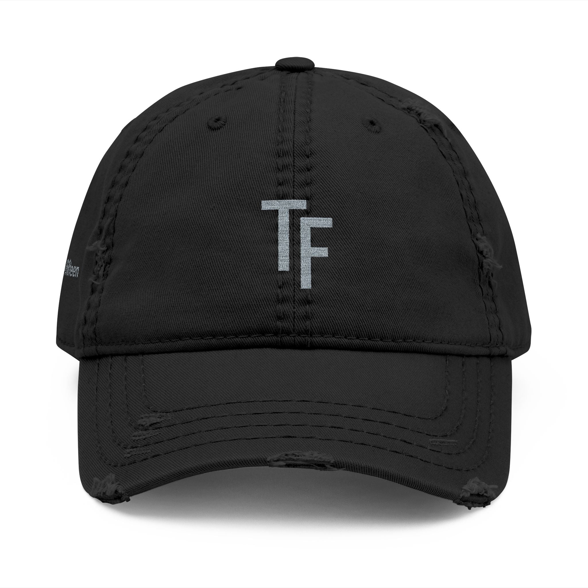 3 - Hat Distressed Embroidered TF Three Fifteen Dad Hat - Casual Chic Accessory