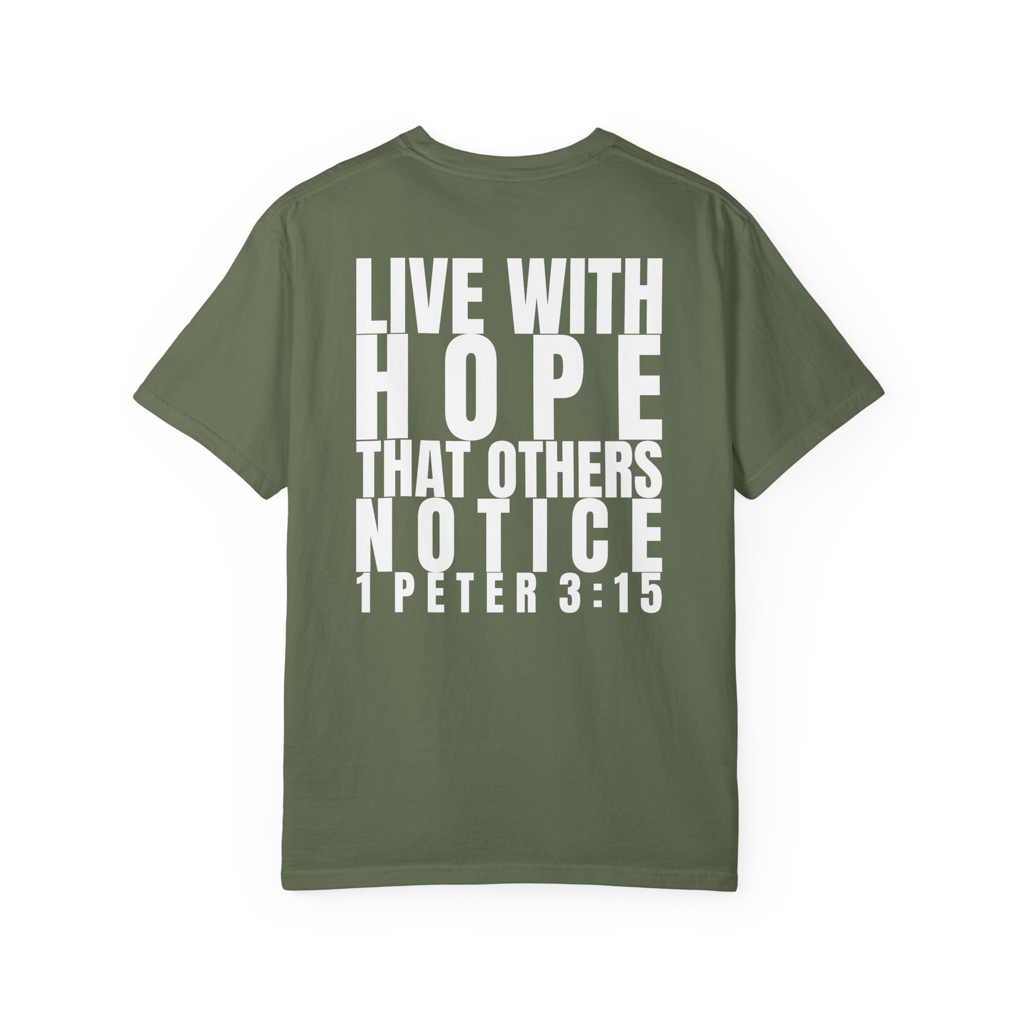 315 Multi Colors 315   “Live with Hope” Graphic T-Shirt