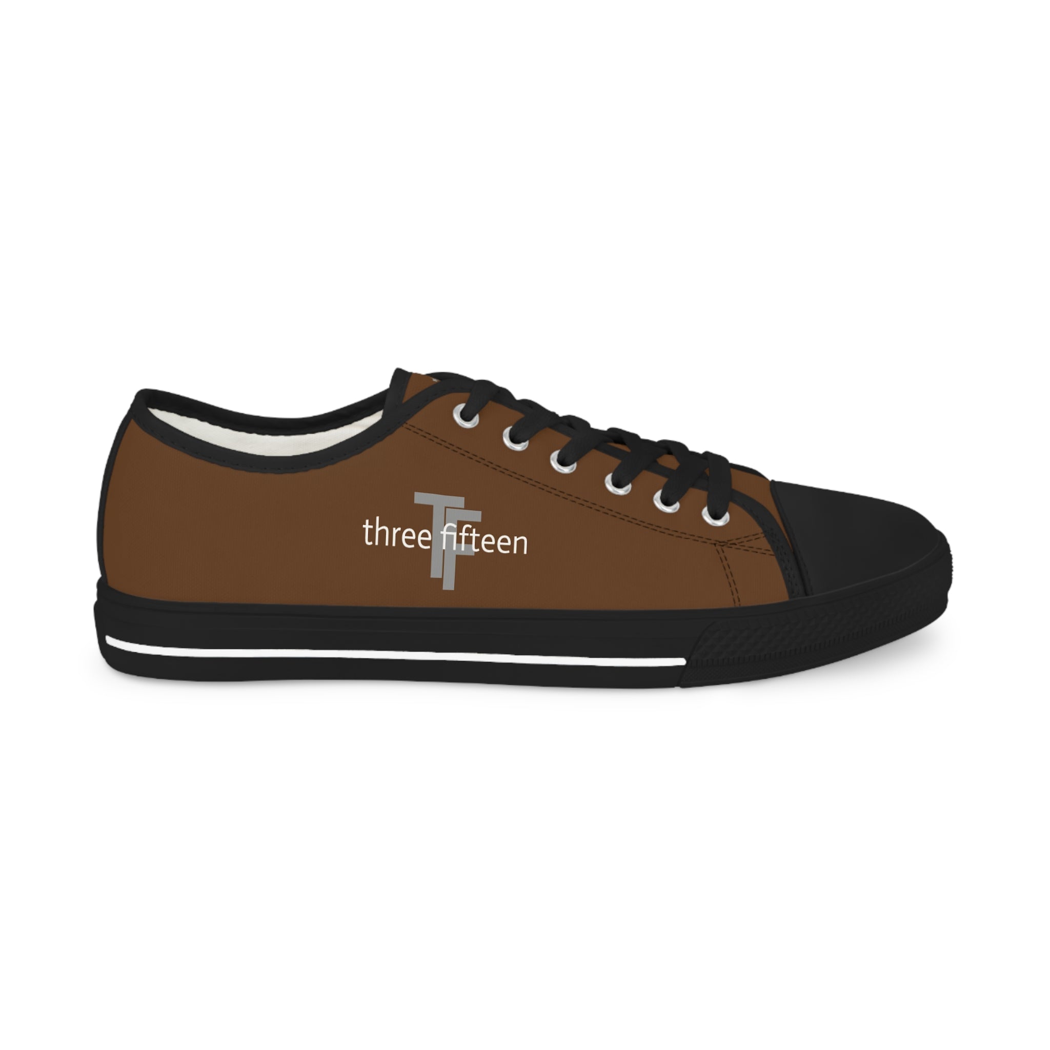 31 - Men's Low Top Sneakers TF — Minimal Grey Canvas Shoes with '315' Side Graphic