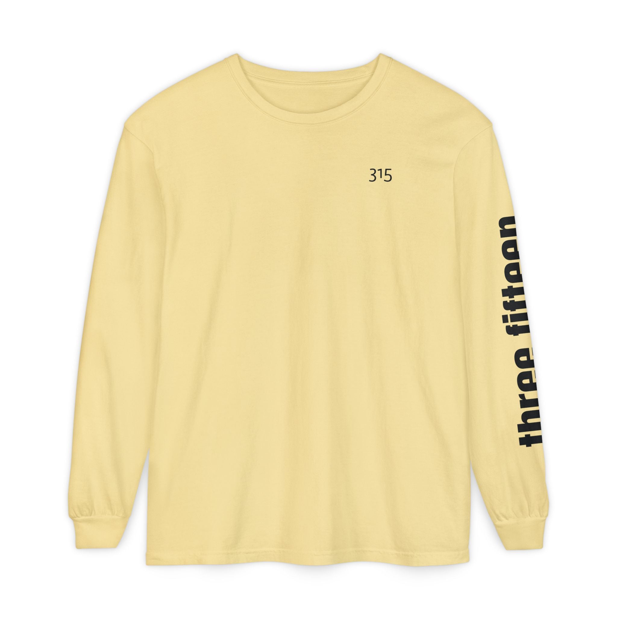 12 - 315 Three Fifteen Multi Color Unisex Long Sleeve T-Shirt - Inspirational Casual Wear
