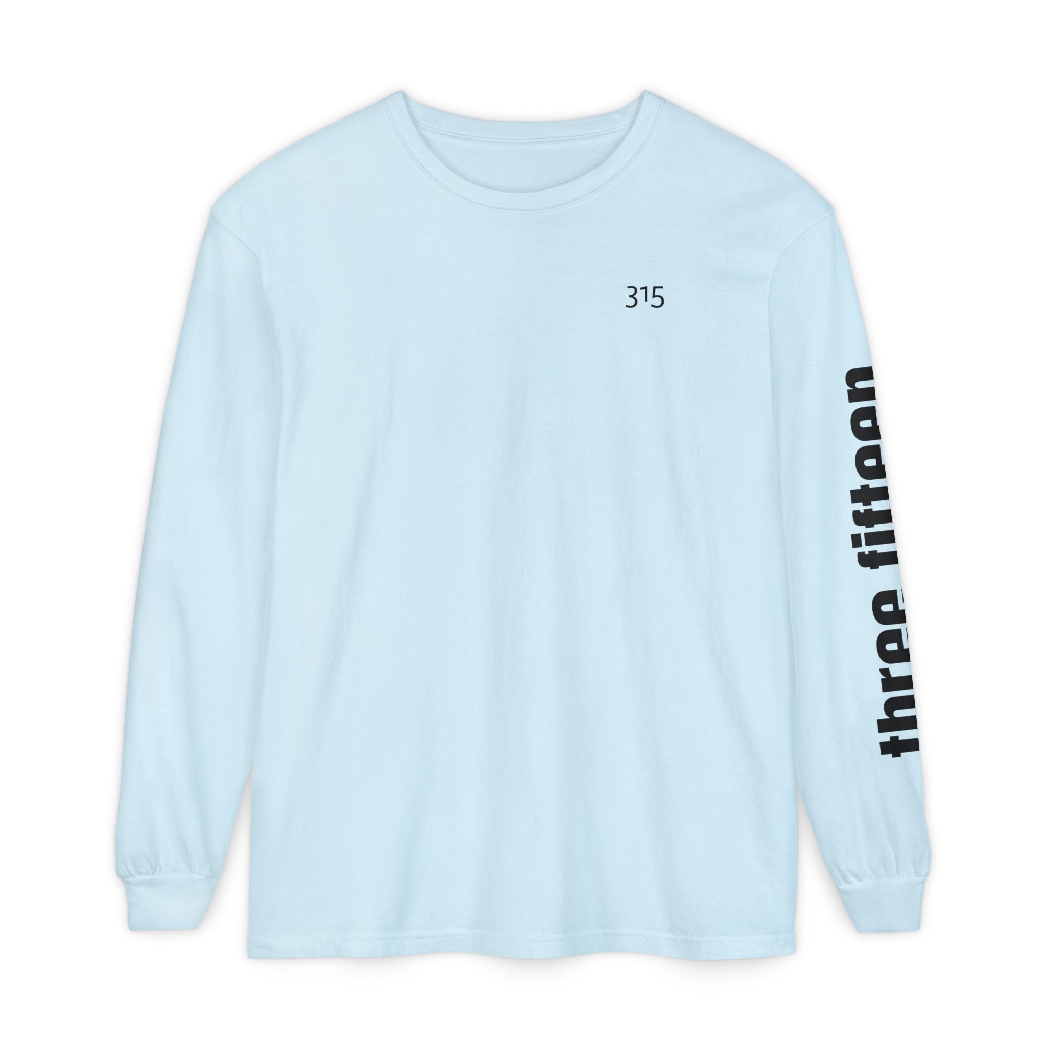 12 - 315 Three Fifteen Multi Color Unisex Long Sleeve T-Shirt - Inspirational Casual Wear
