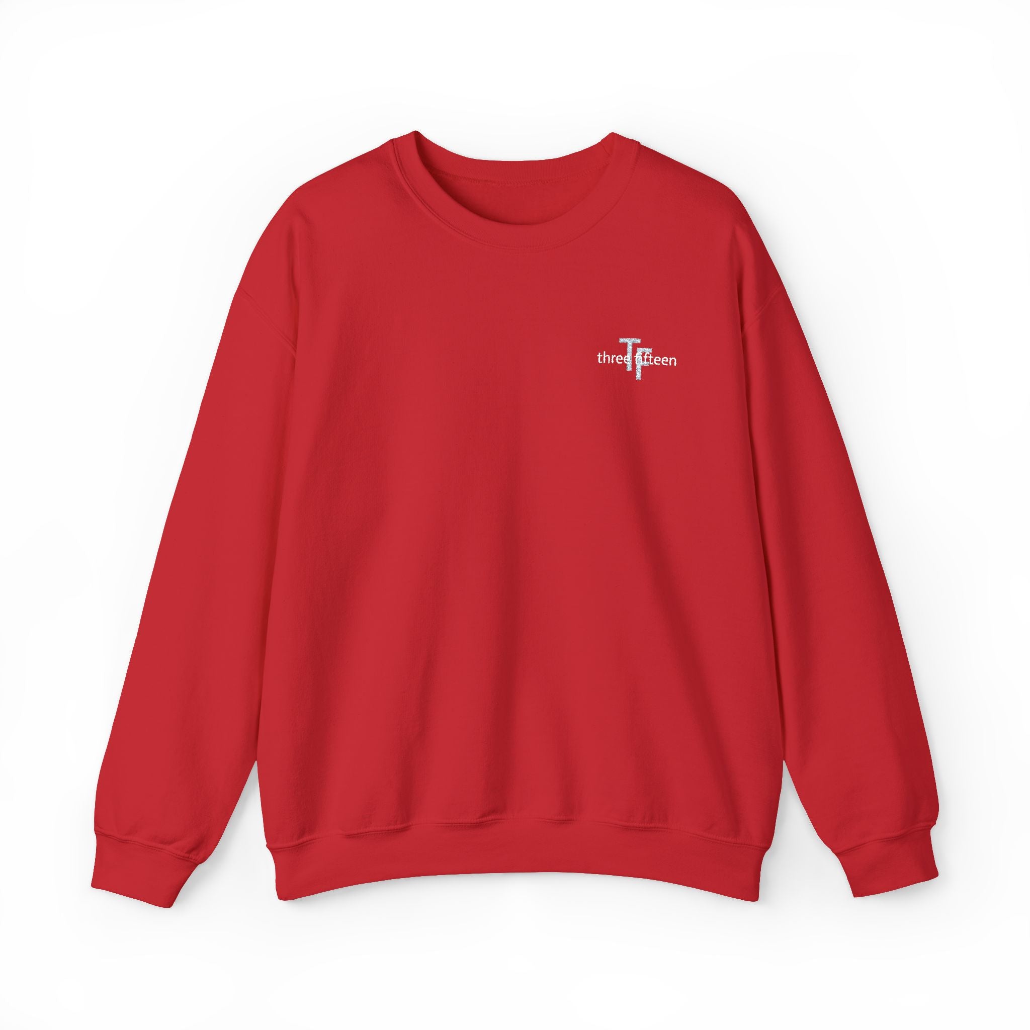 15 - TF Three Fifteen Embroidered Crewneck Sweatshirt — Minimal Graphic Pullover