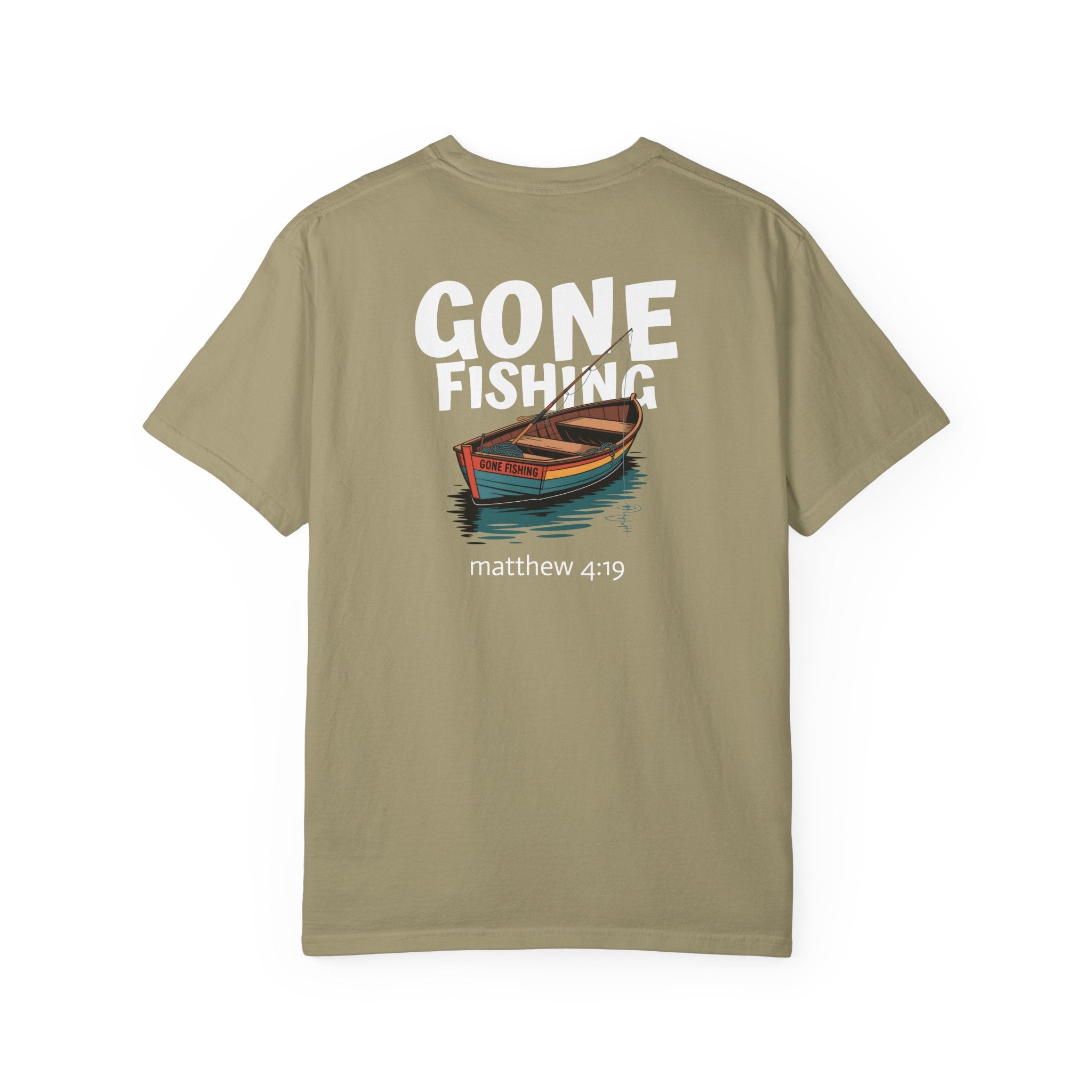1 - Gone Fishing Multi Colors Graphic T-Shirt