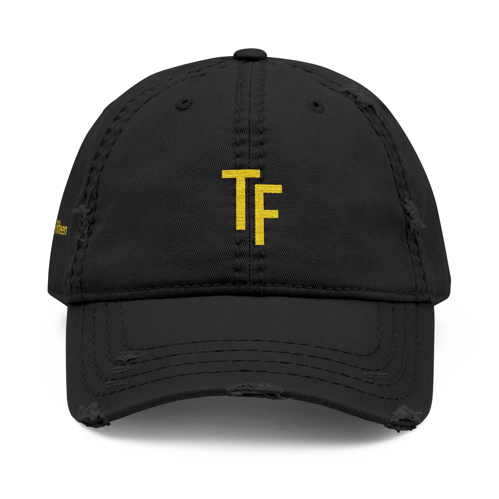 3 - Hat Distressed Embroidered TF Three Fifteen Dad Hat - Casual Chic Accessory