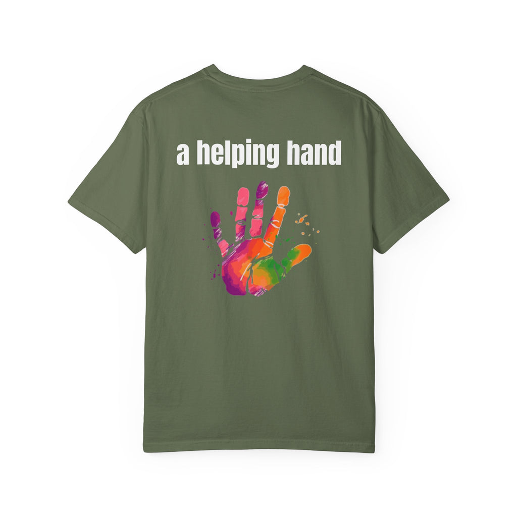 Multi Colors 315  “A Helping Hand” Graphic T-Shirt