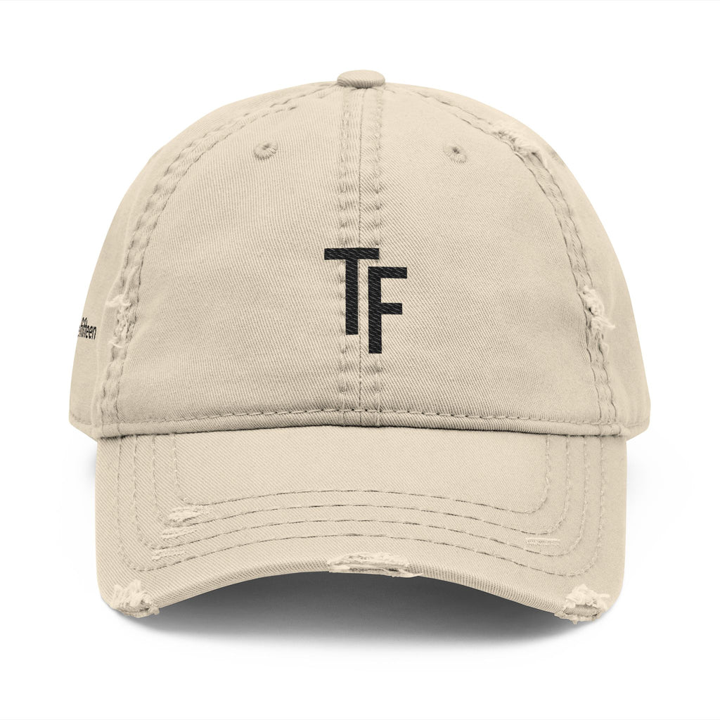 3 - Hat Distressed Embroidered TF Three Fifteen Dad Hat - Casual Chic Accessory