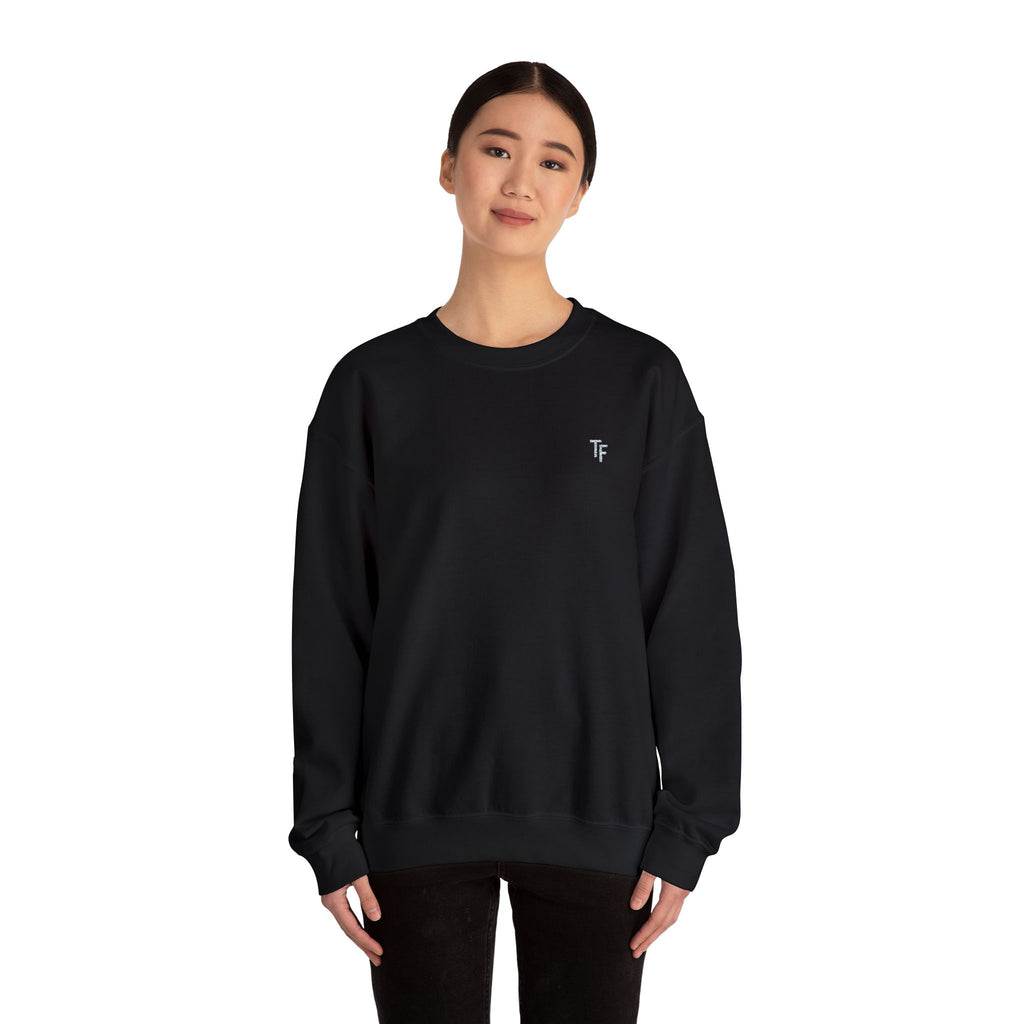 15 - TF Three Fifteen Embroidered Crewneck Sweatshirt — Minimal Graphic Pullover