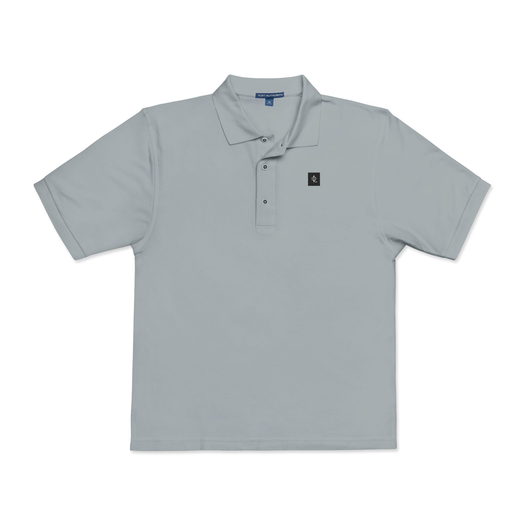 Embroidered “Outcome Leadership” Minimalist Lion Crest Polo Shirt