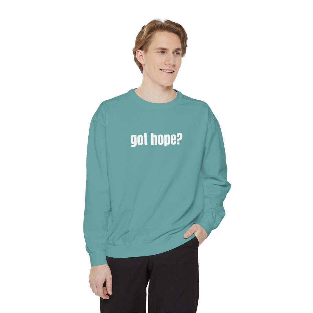 15 - Got Hope - Multi Color Cozy “A Helping Hand” Unisex Garment-Dyed Sweatshirt for Everyday Comfort
