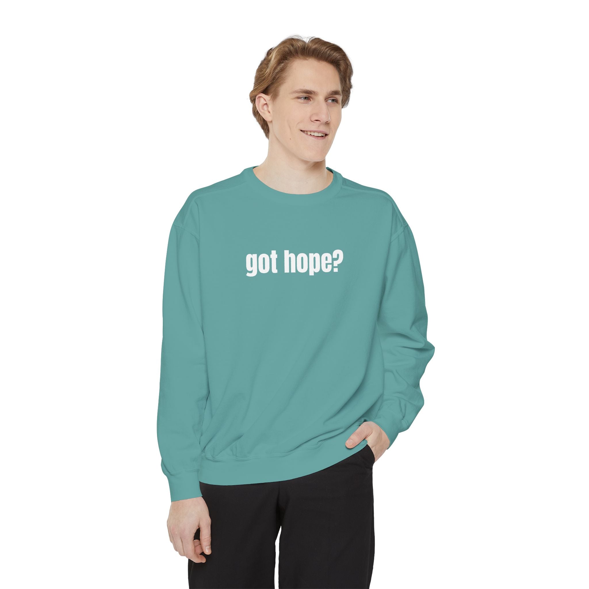 15 - Got Hope - Multi Color Cozy “A Helping Hand” Unisex Garment-Dyed Sweatshirt for Everyday Comfort