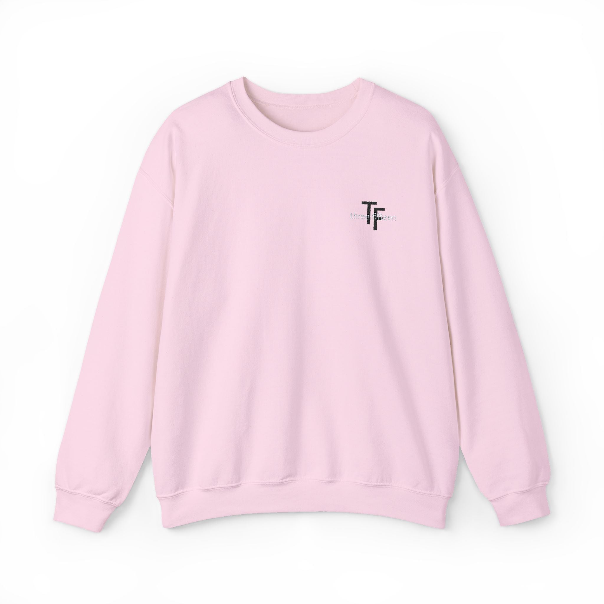15 - TF Three Fifteen Embroidered Crewneck Sweatshirt — Minimal Graphic Pullover