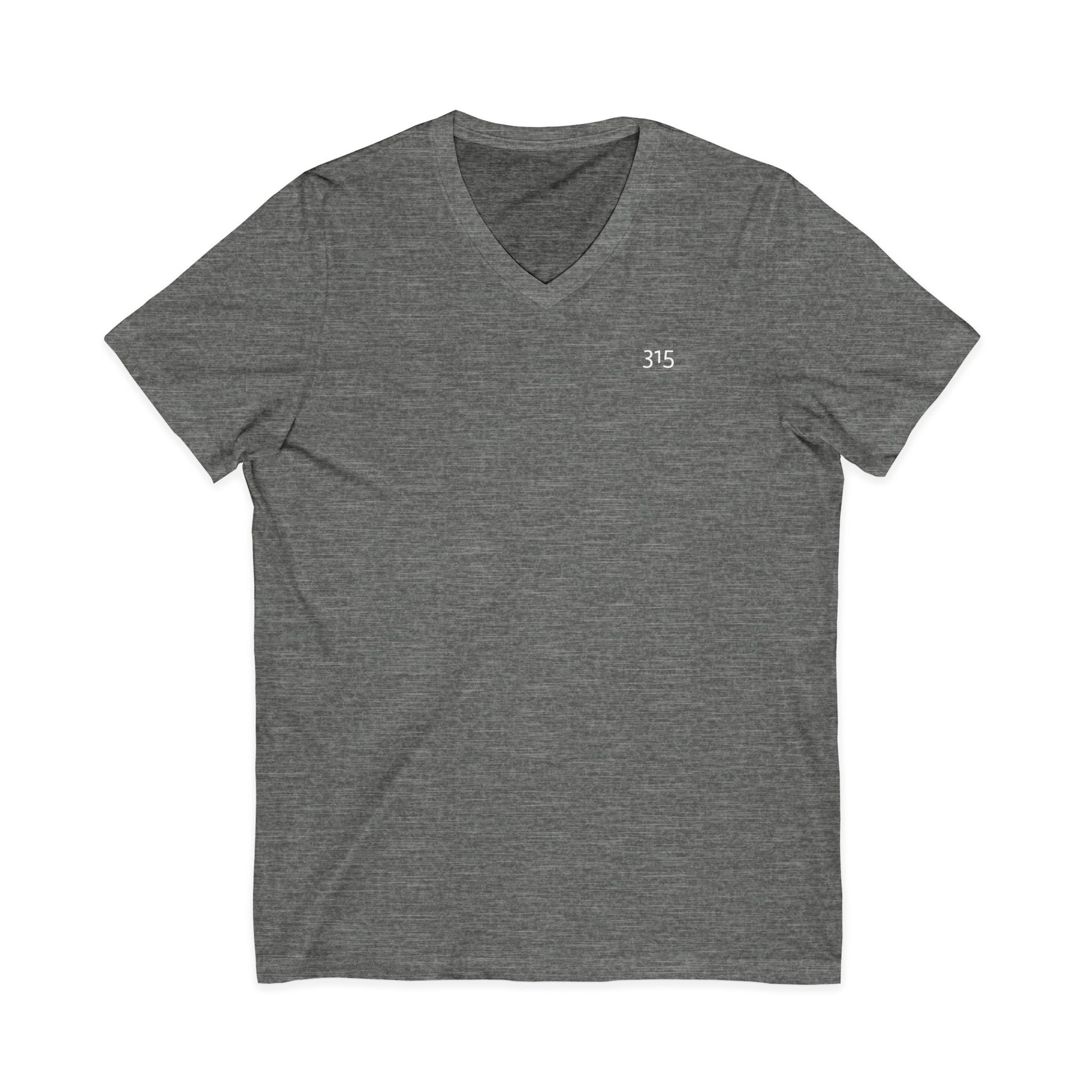 111 - Multi Color Stylish Unisex V-Neck Tee with '315' Design