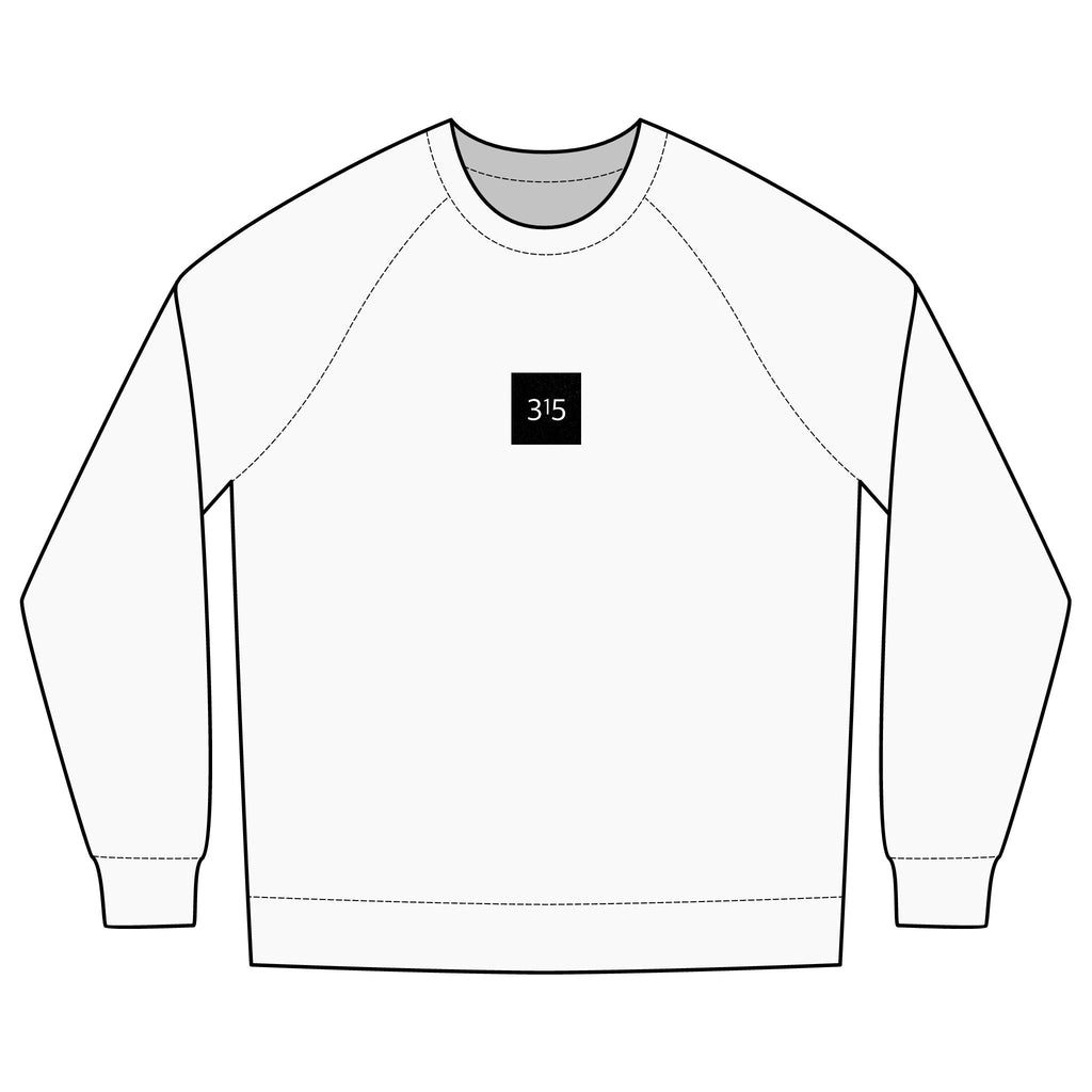 Multi Colors Minimalist Unisex Crew Sweatshirt with '315' Design