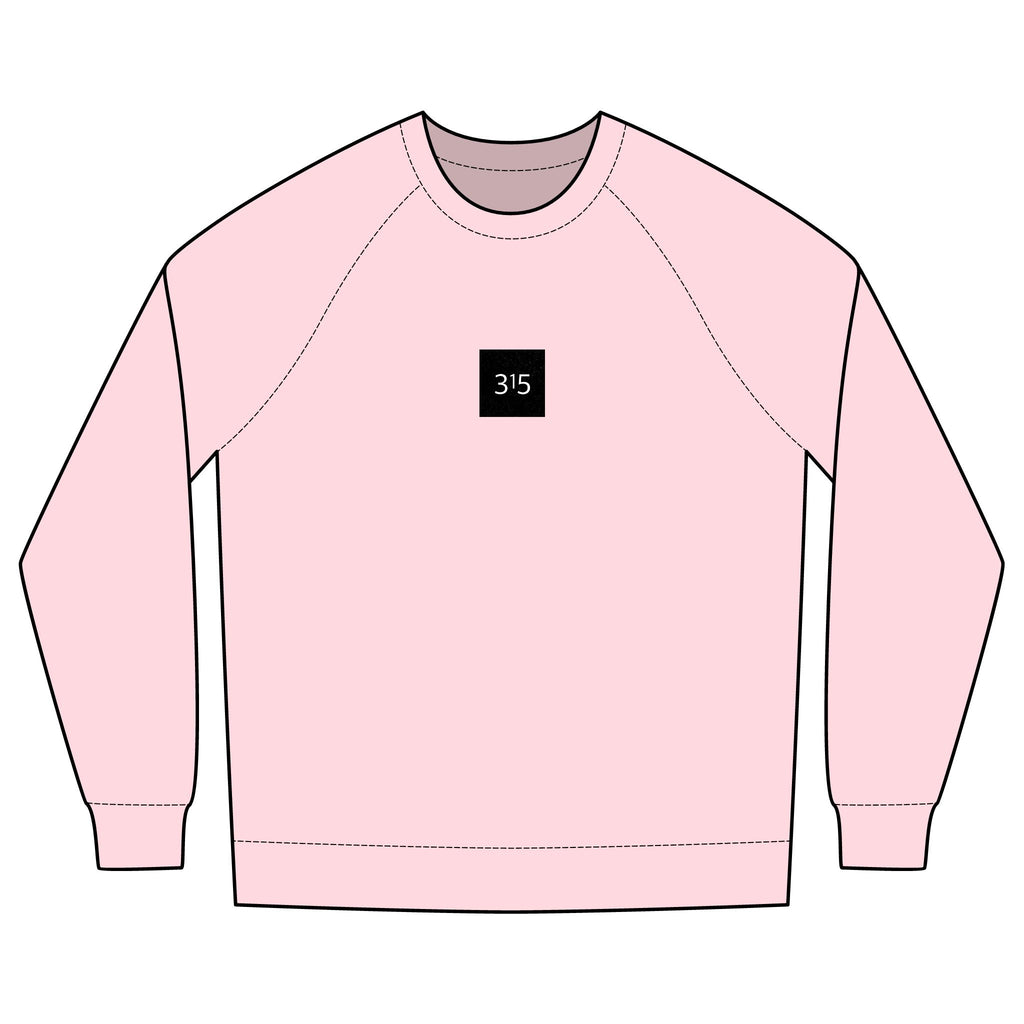 Multi Colors Minimalist Unisex Crew Sweatshirt with '315' Design