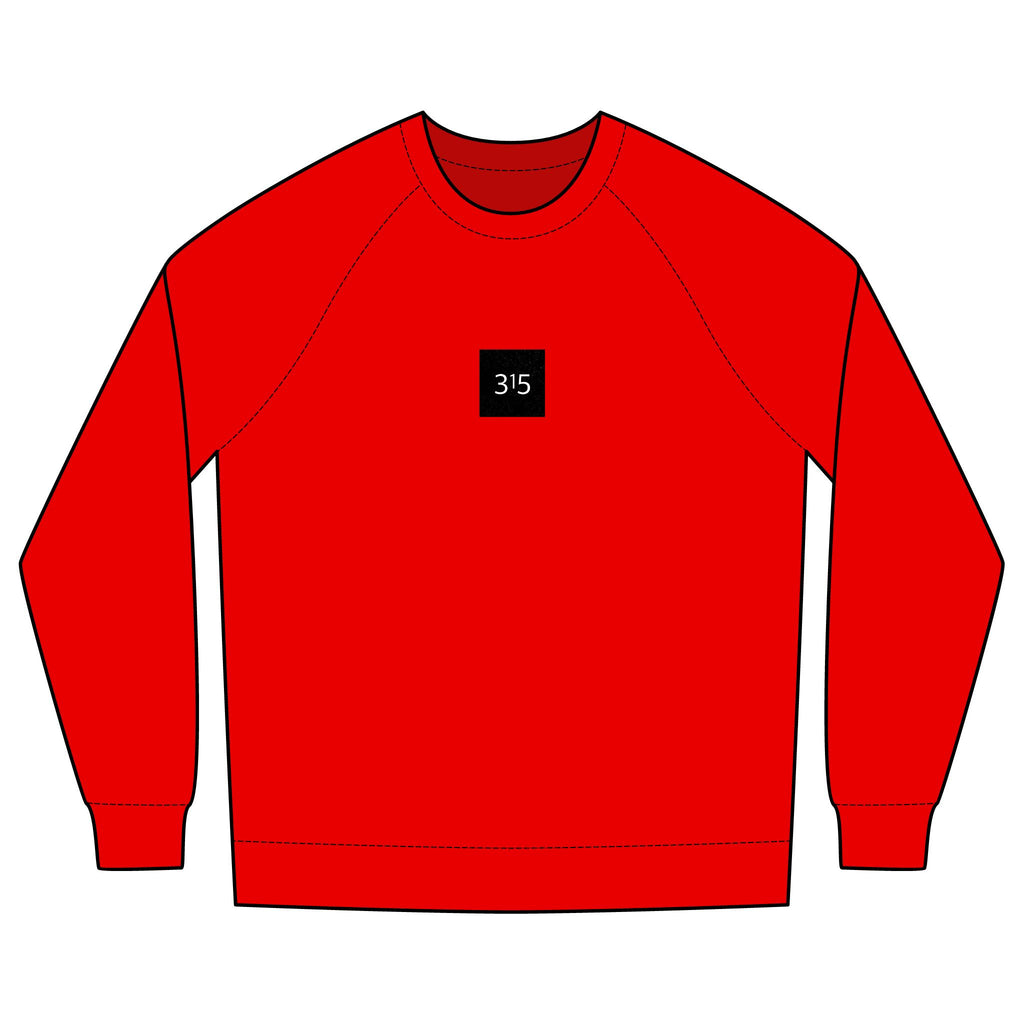 Multi Colors Minimalist Unisex Crew Sweatshirt with '315' Design