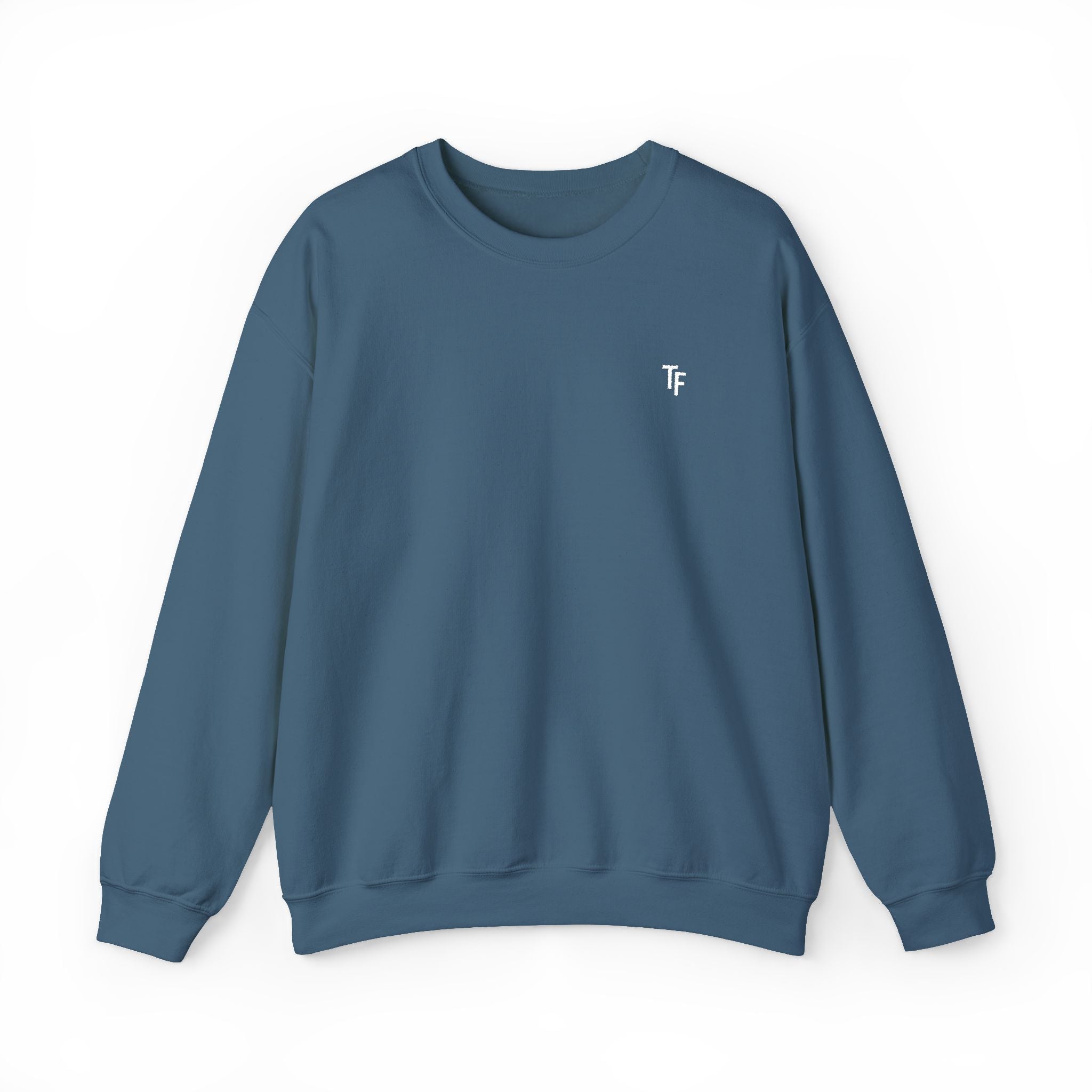 15 - TF Three Fifteen Embroidered Crewneck Sweatshirt — Minimal Graphic Pullover