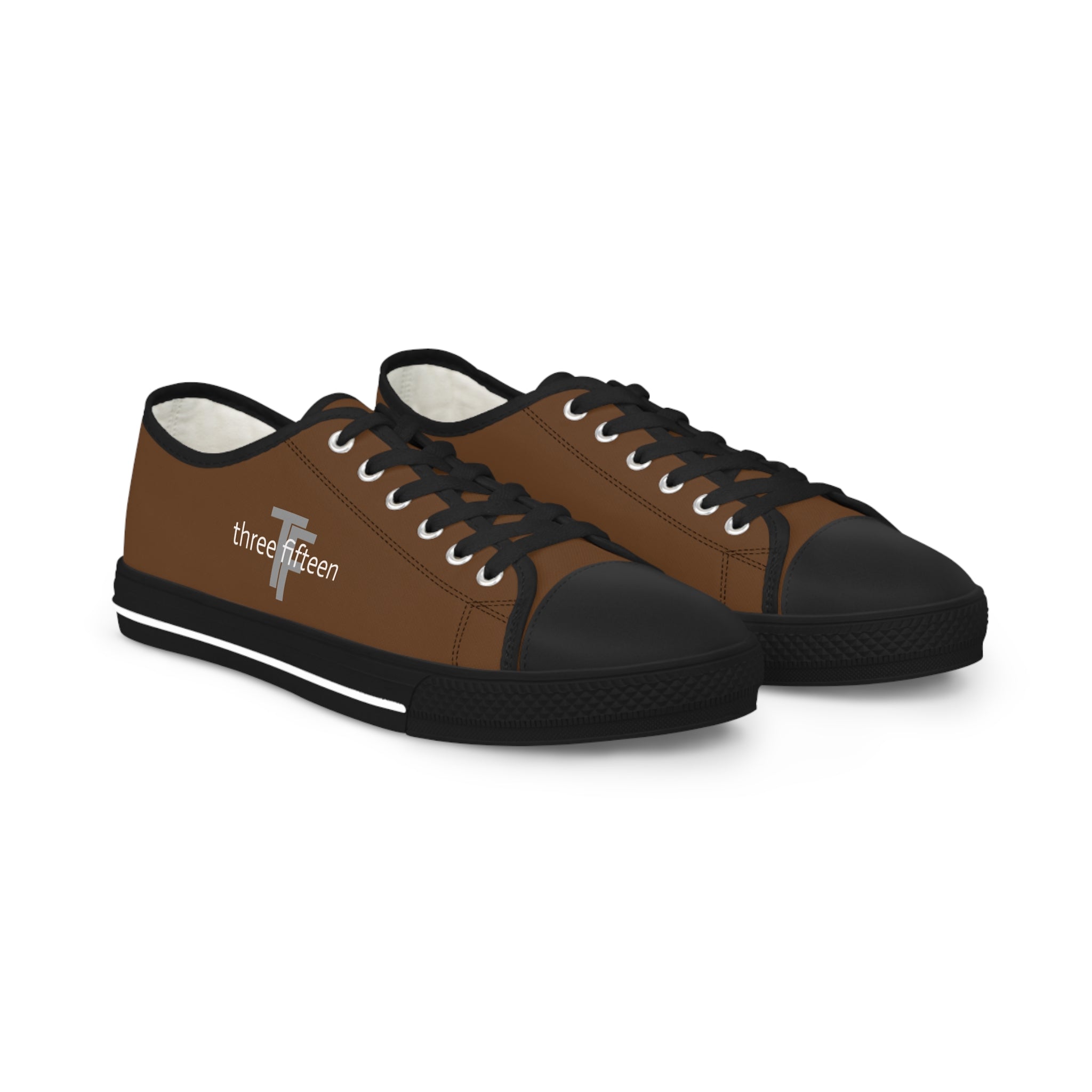 31 - Men's Low Top Sneakers TF — Minimal Grey Canvas Shoes with '315' Side Graphic