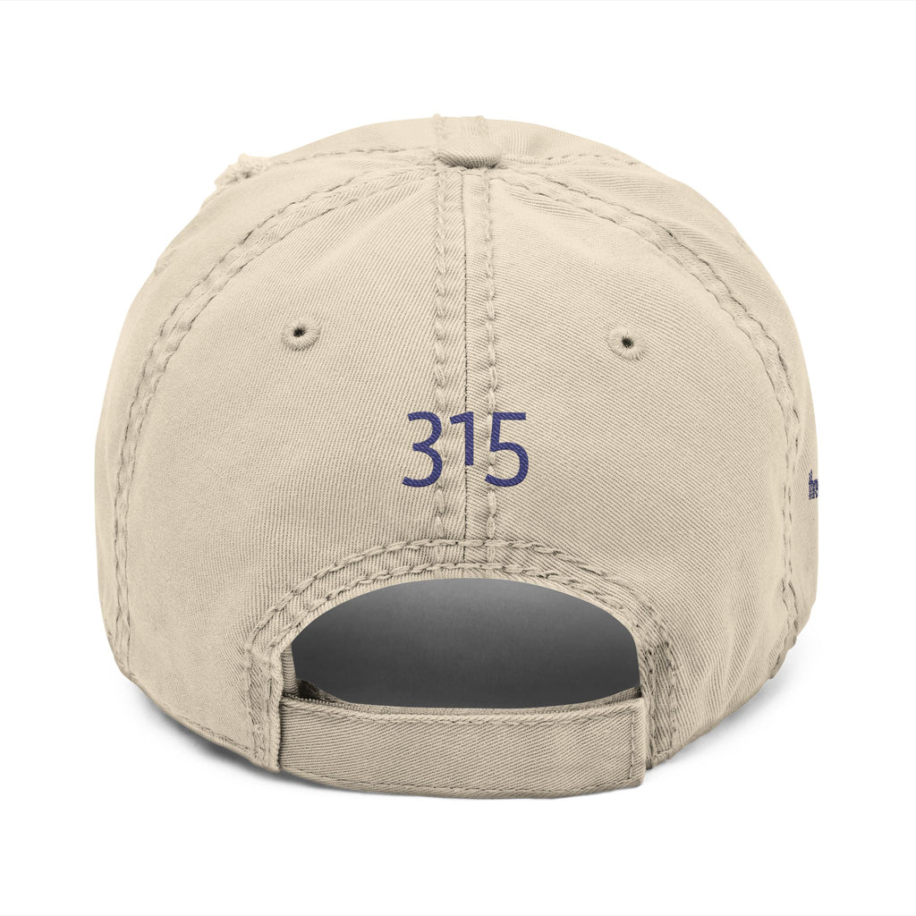 3 - Hat Distressed Embroidered TF Three Fifteen Dad Hat - Casual Chic Accessory