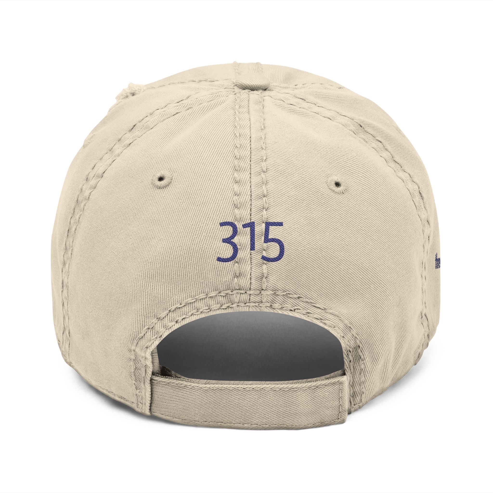 3 - Hat Distressed Embroidered TF Three Fifteen Dad Hat - Casual Chic Accessory