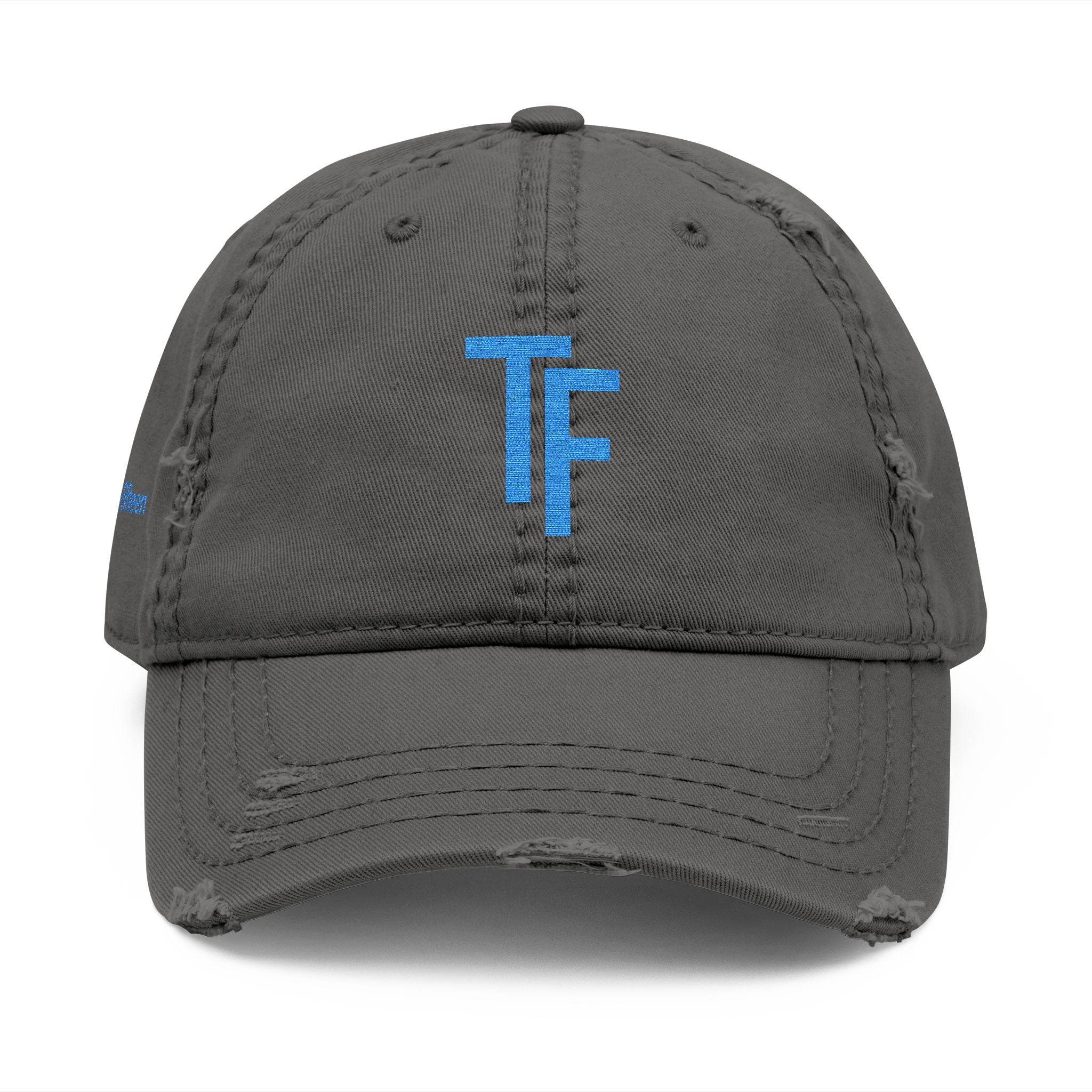 3 - Hat Distressed Embroidered TF Three Fifteen Dad Hat - Casual Chic Accessory