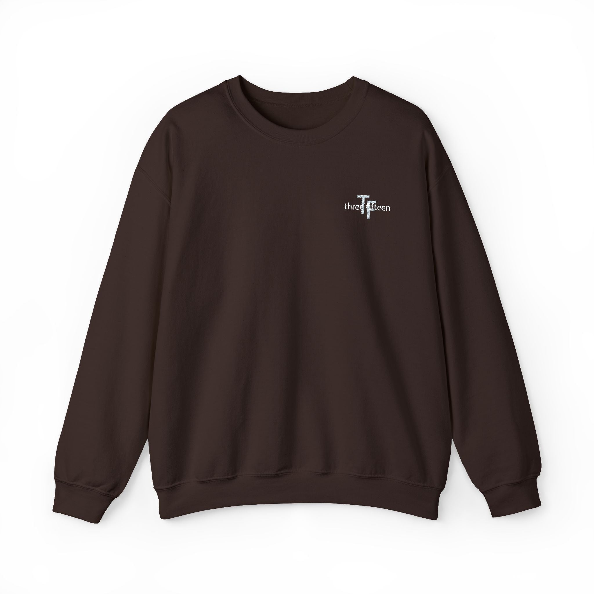 15 - TF Three Fifteen Embroidered Crewneck Sweatshirt — Minimal Graphic Pullover