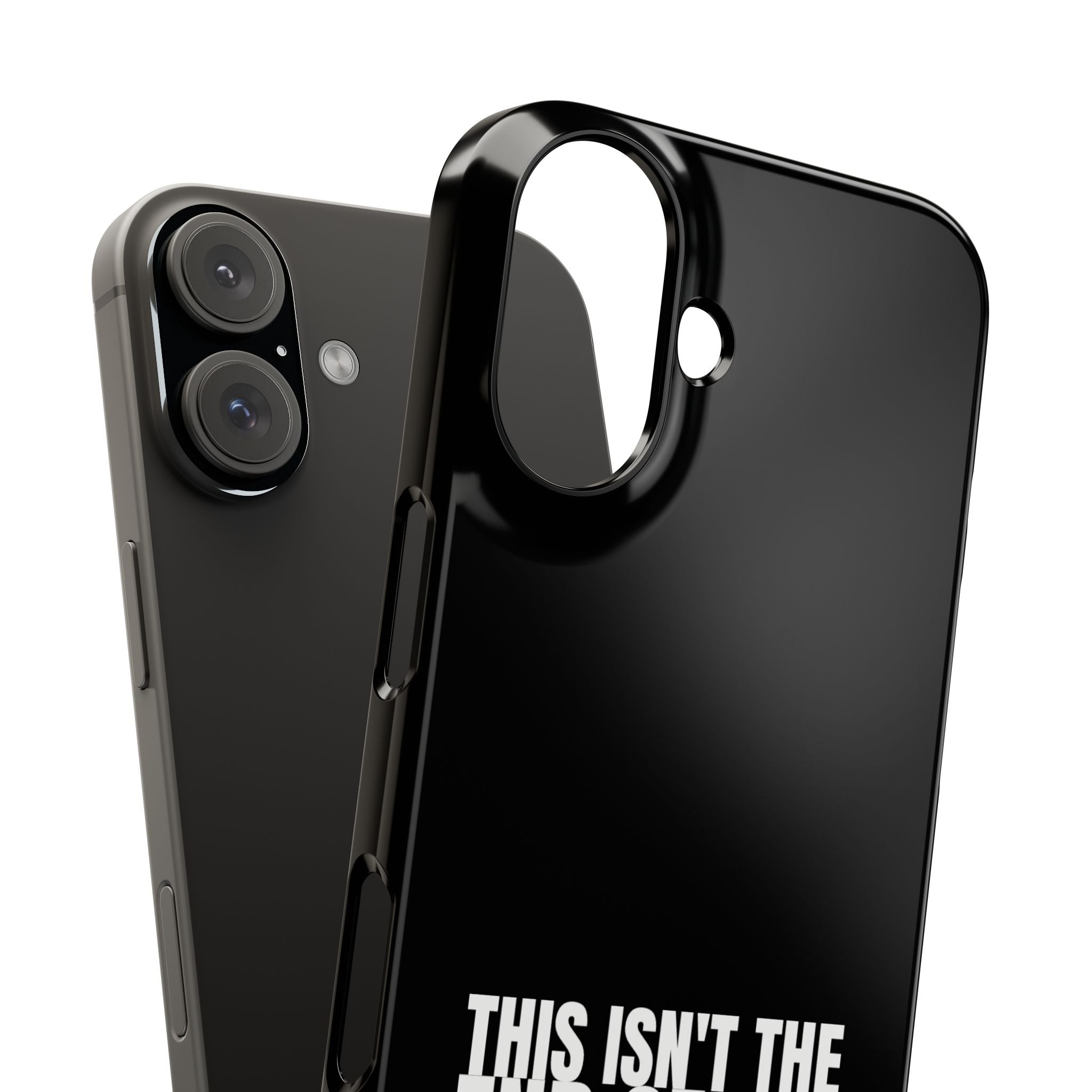 36 - Phone case Slim Phone Case — "This Isn't the End of My Story" Motivational Black Protective Cover