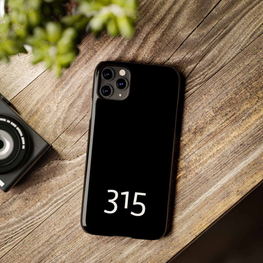 36 - Phone case 315 Slim Phone Case — Motivational Black Protective Cover