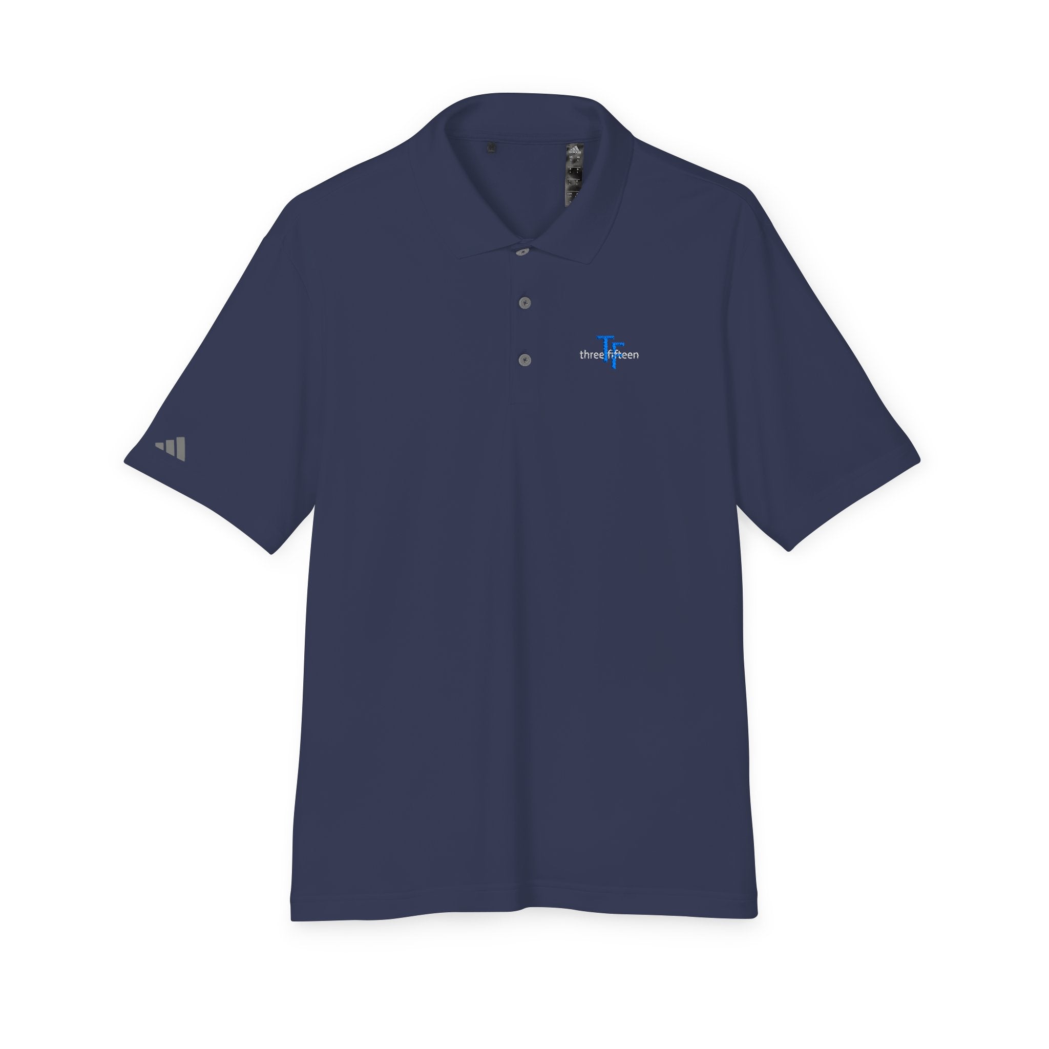 114 - Embroidered Multi Colors Adidas Performance Polo Shirt with Small Blue 'TF' Chest Logo – Golf & Corporate Teamwear