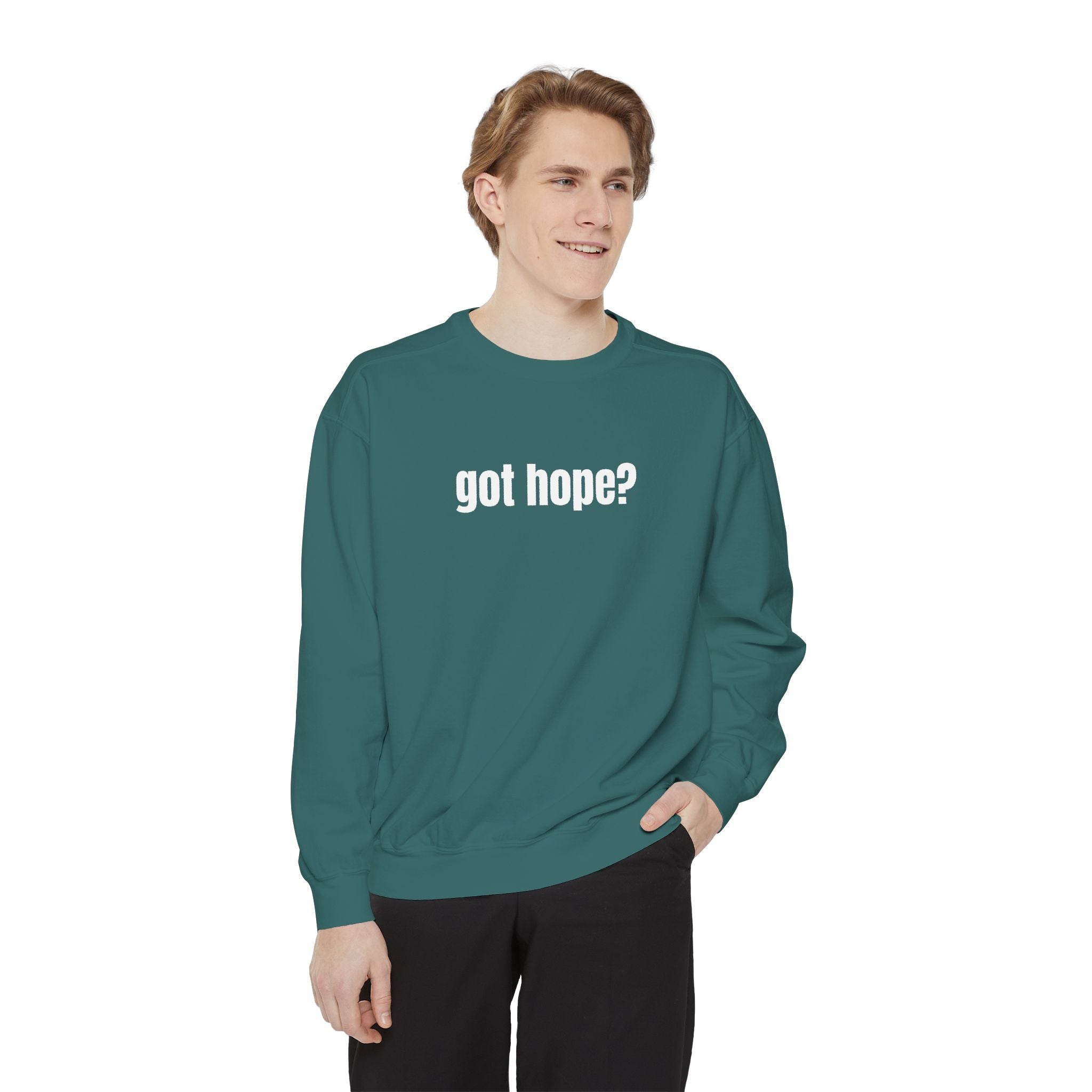 15 - Got Hope - Multi Color Cozy “A Helping Hand” Unisex Garment-Dyed Sweatshirt for Everyday Comfort