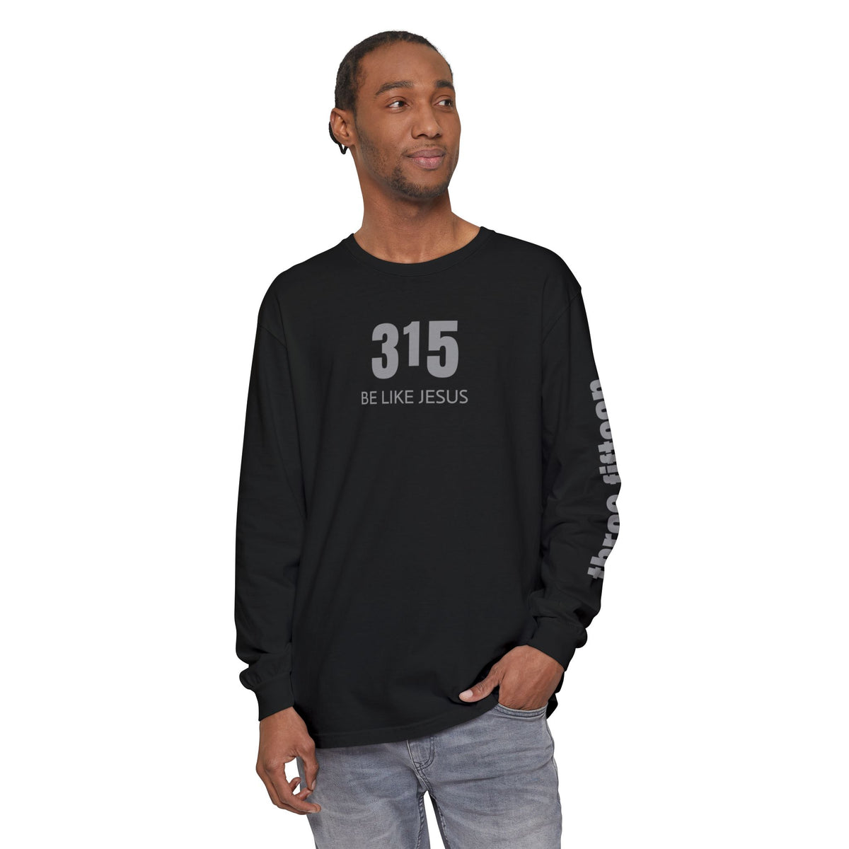 12 - Unisex Long Sleeve T-Shirt - Be Like Jesus Inspirational Casual Wear