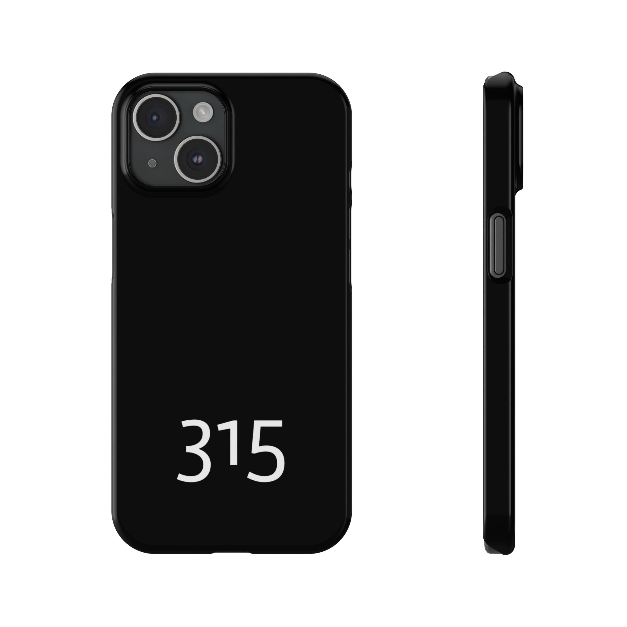 36 - Phone case 315 Slim Phone Case — Motivational Black Protective Cover