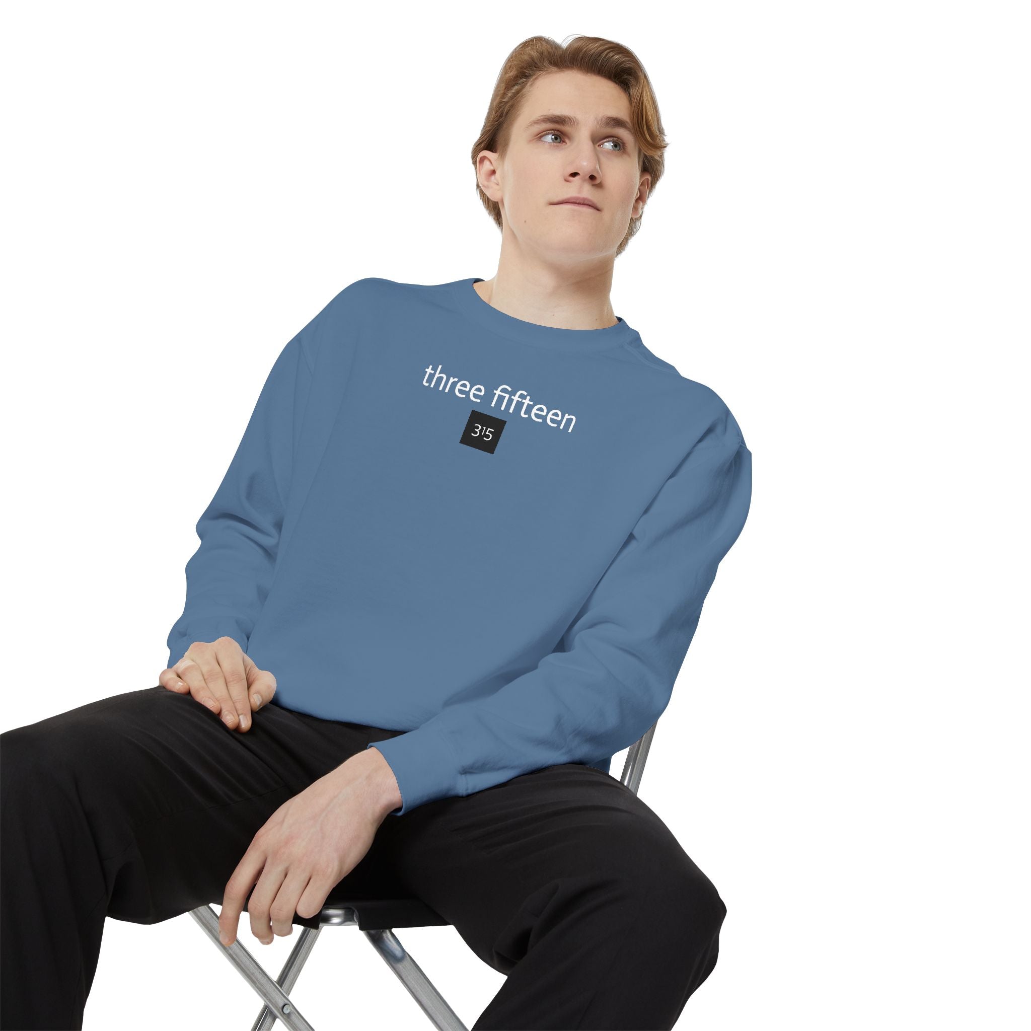 15 - Sweatshirt 315 Multi Color - Embroidered Minimalist Logo Sweatshirt —Crewneck Casual Pullover