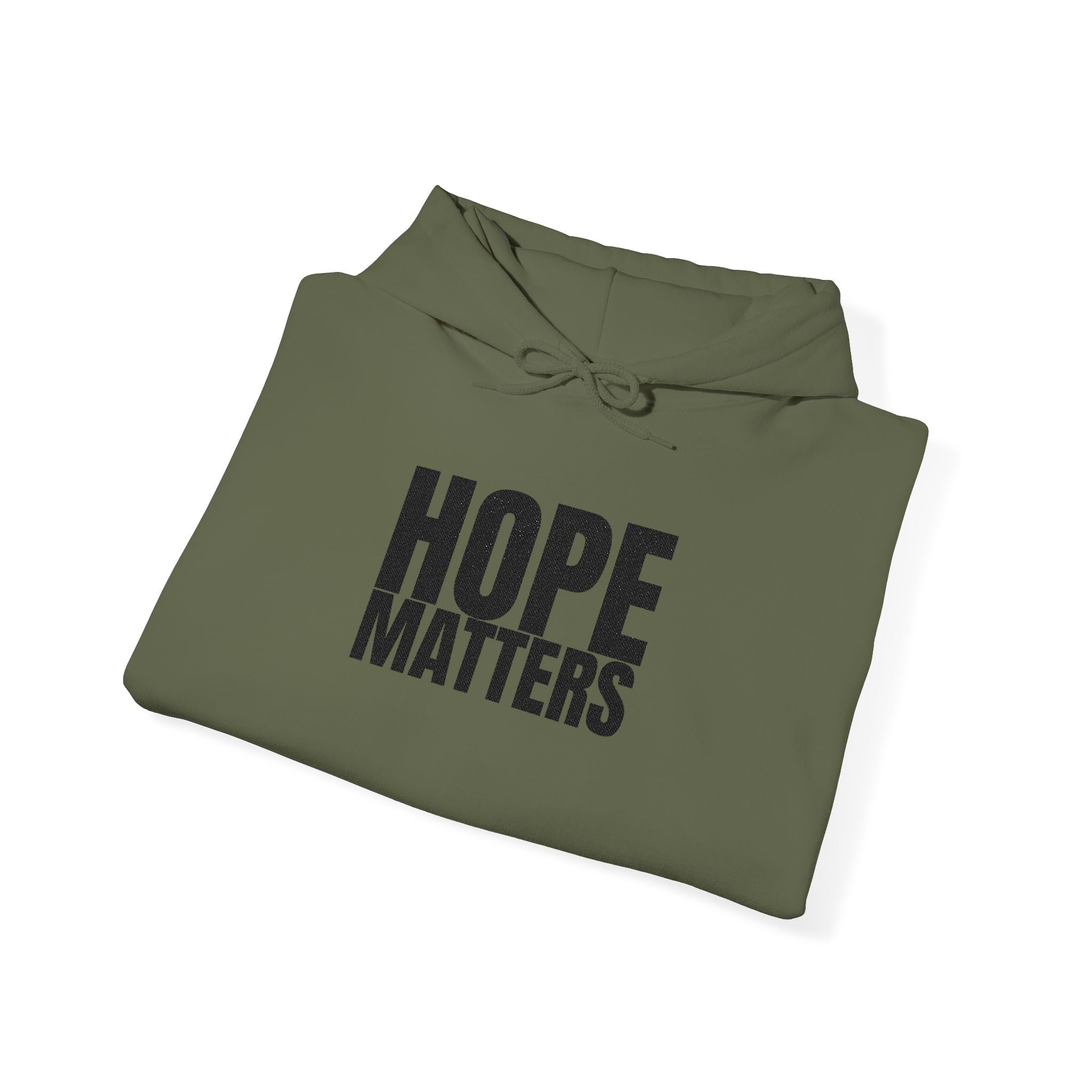 Multi Color - Hope Matters - Hoodie — Minimal Black Square Anchor Logo Pullover